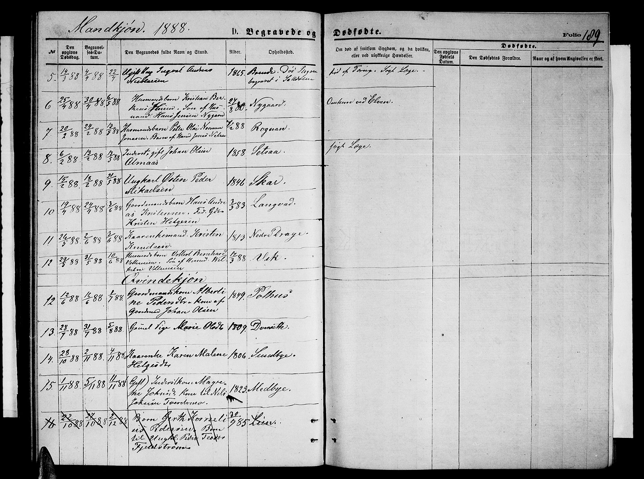 Ministerialprotokoller, klokkerbøker og fødselsregistre - Nordland, AV/SAT-A-1459/847/L0679: Klokkerbok nr. 847C07, 1870-1888, s. 189