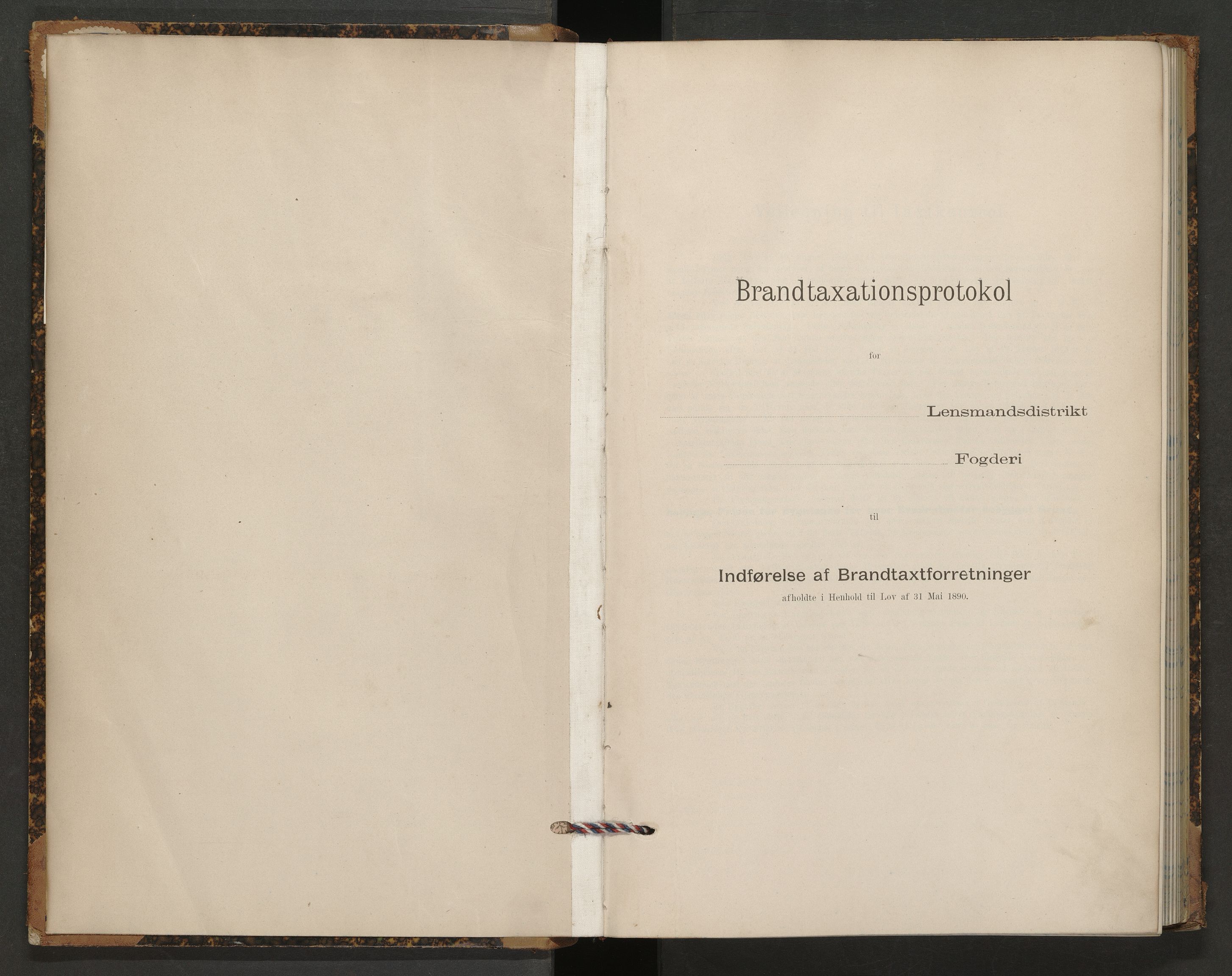 Norges Brannkasse Oddernes, SAK/2241-0042/F/Fa/L0007: Branntakstprotokoll nr. 7, 1898-1901