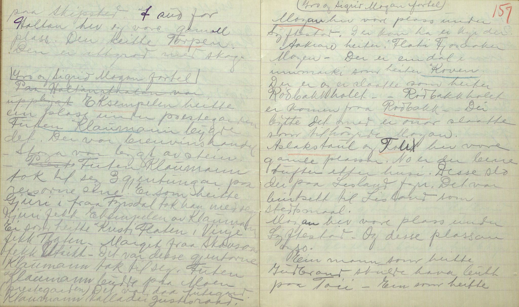 Rikard Berge, TEMU/TGM-A-1003/F/L0017/0003: 551-599 / 553 Kviteseid soge, Signe Vesterdal, 1918, s. 156-157