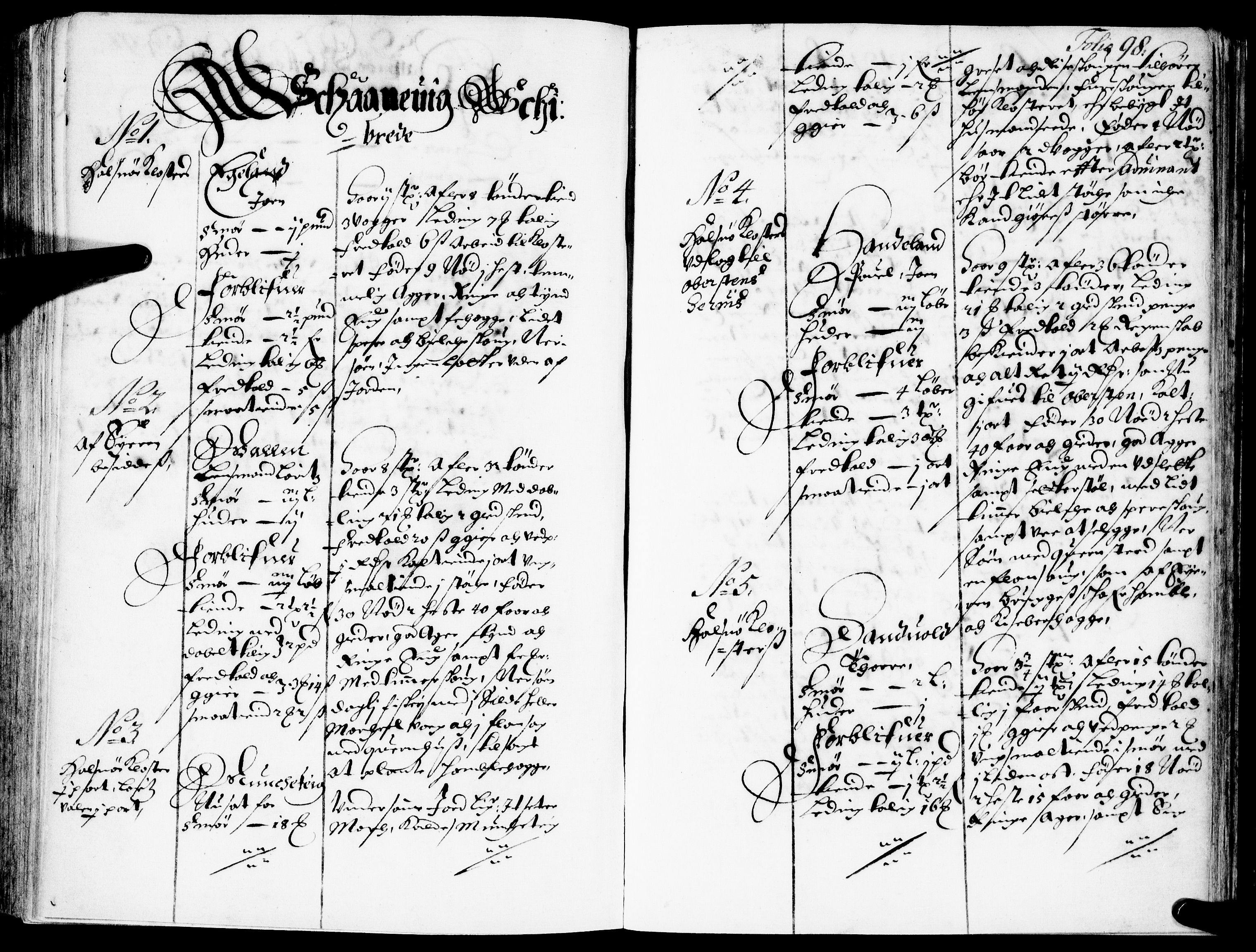 Rentekammeret inntil 1814, Realistisk ordnet avdeling, RA/EA-4070/N/Nb/Nba/L0034: Sunnhordland fogderi, 1. del, 1667, s. 97b-98a