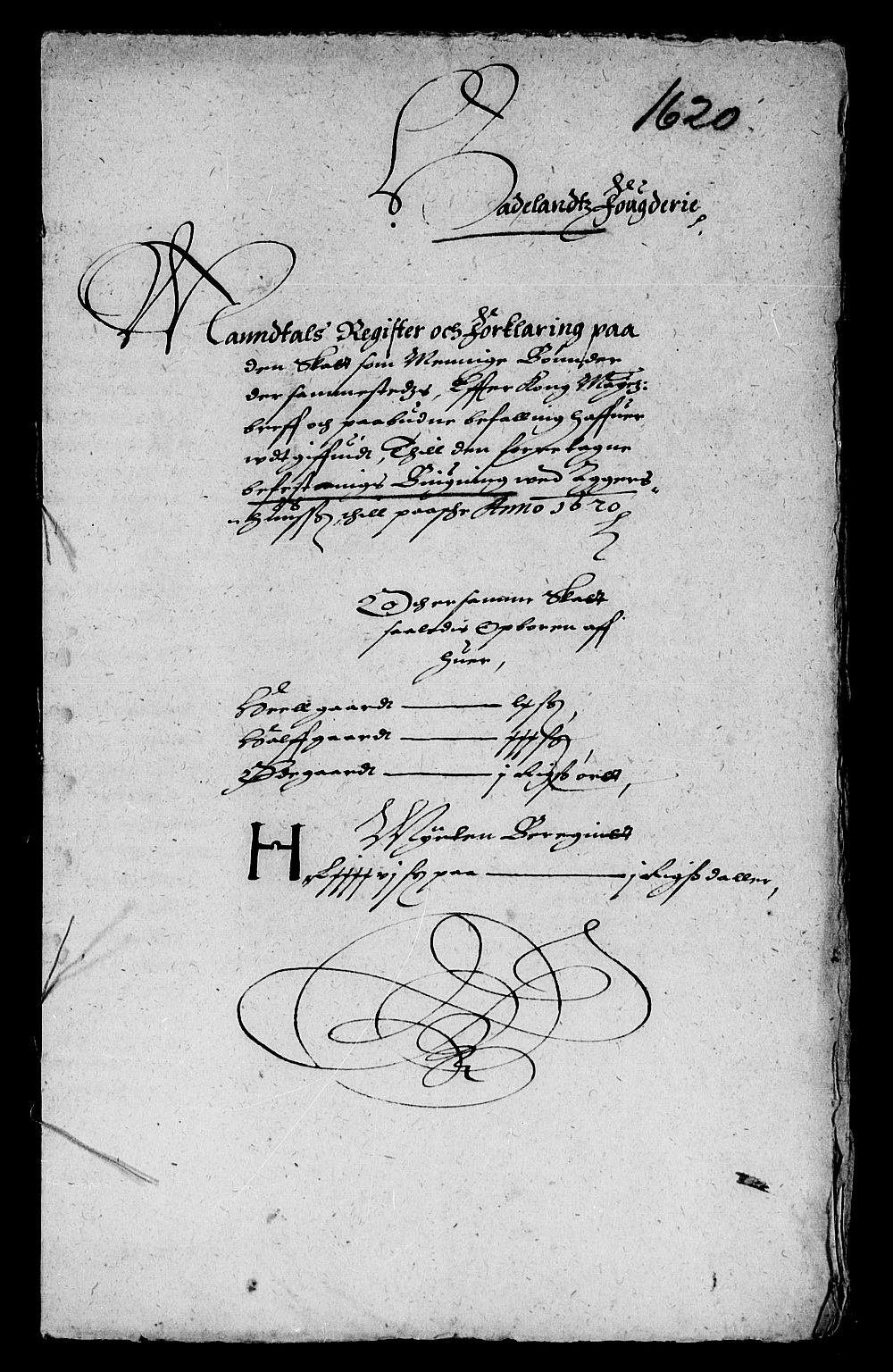 Rentekammeret inntil 1814, Reviderte regnskaper, Lensregnskaper, AV/RA-EA-5023/R/Rb/Rba/L0056: Akershus len, 1620