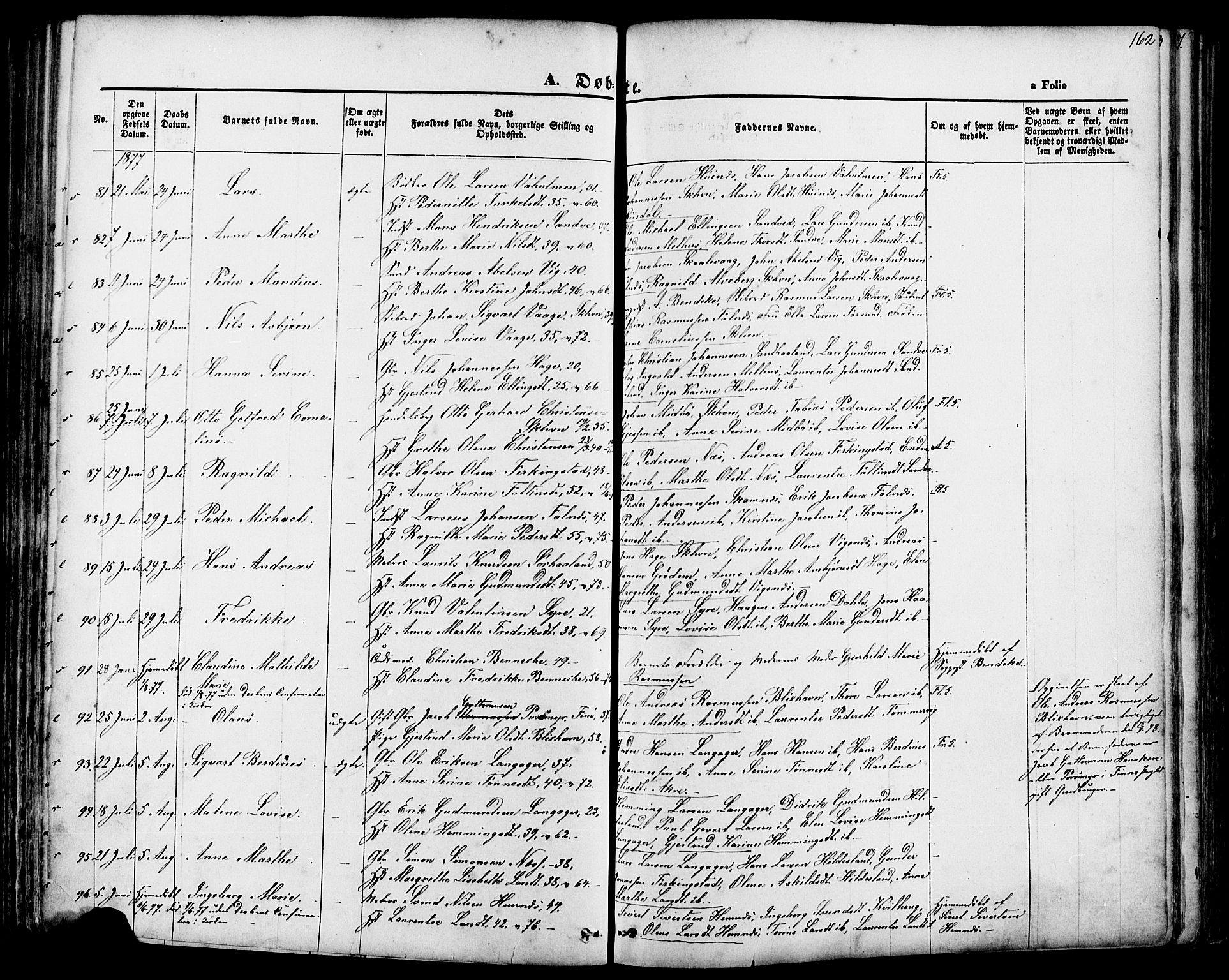 Skudenes sokneprestkontor, AV/SAST-A -101849/H/Ha/Haa/L0006: Ministerialbok nr. A 4, 1864-1881, s. 162