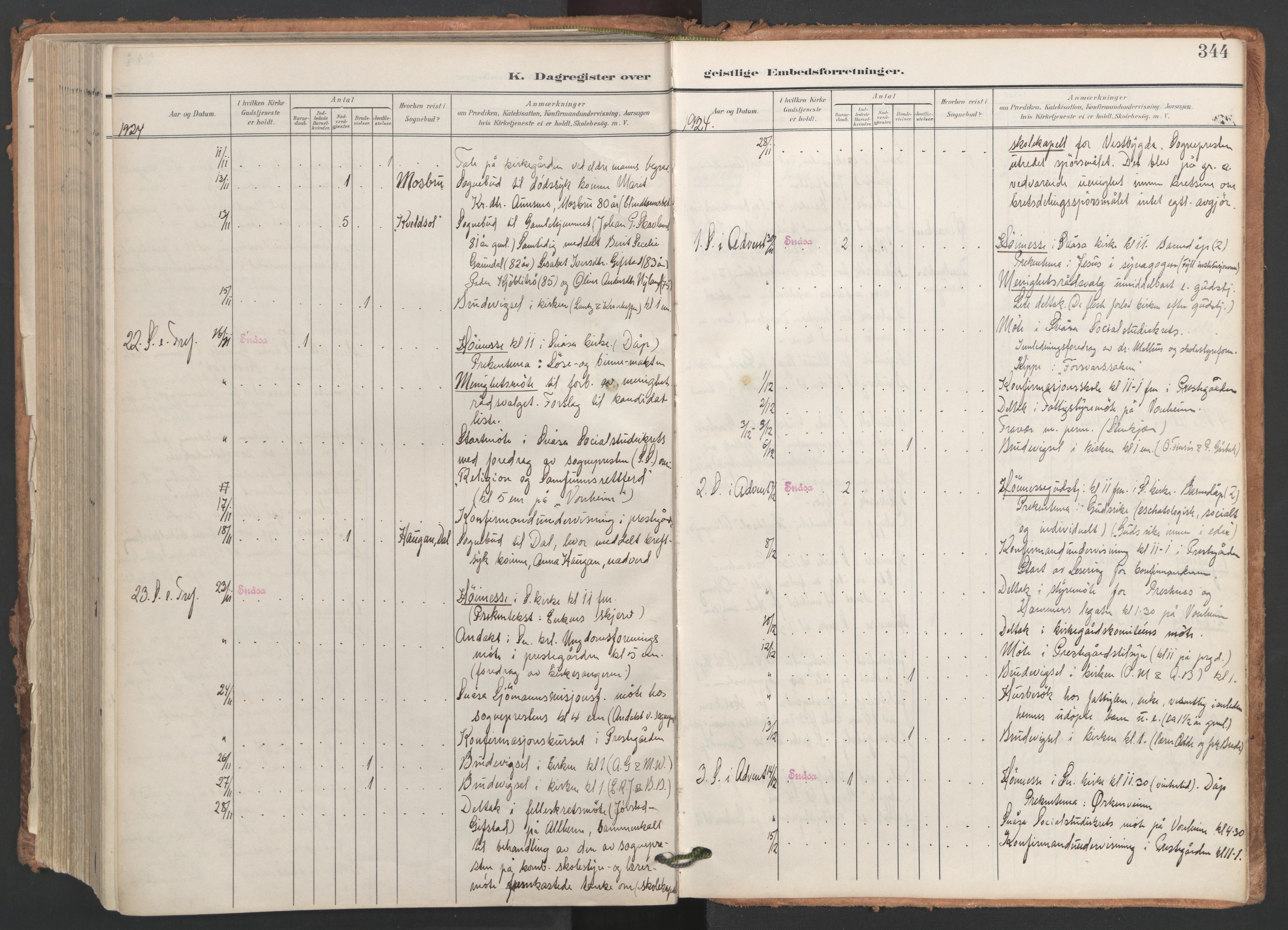Ministerialprotokoller, klokkerbøker og fødselsregistre - Nord-Trøndelag, AV/SAT-A-1458/749/L0477: Ministerialbok nr. 749A11, 1902-1927, s. 344