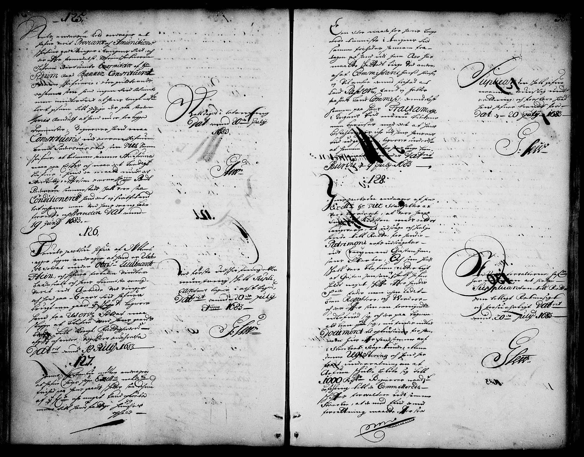 Stattholderembetet 1572-1771, AV/RA-EA-2870/Ad/L0004: Supplikasjons- og resolusjonsprotokoll, 1683-1691, s. 36b-37a