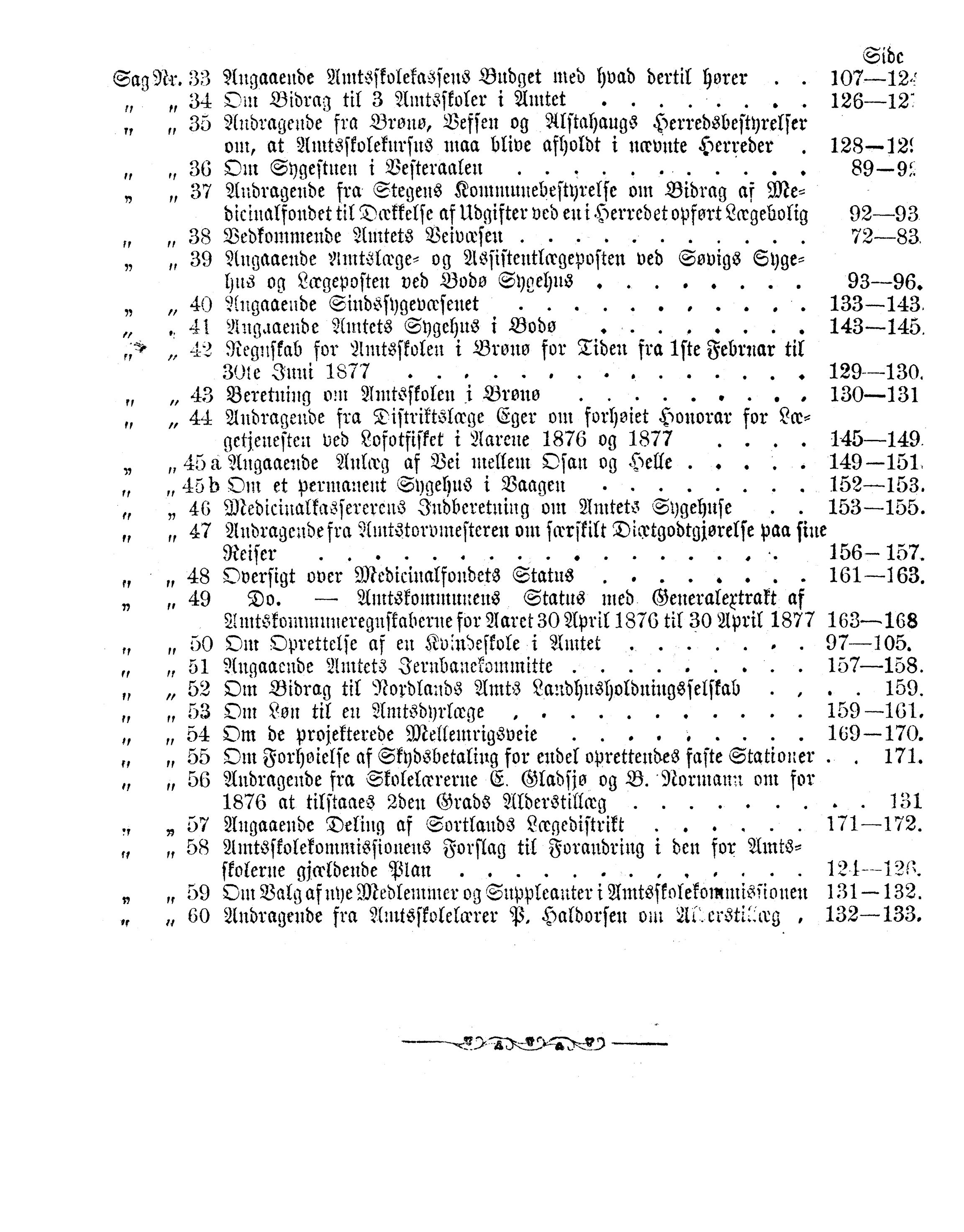 Nordland Fylkeskommune. Fylkestinget, AIN/NFK-17/176/A/Ac/L0011: Fylkestingsforhandlinger 1877, 1877