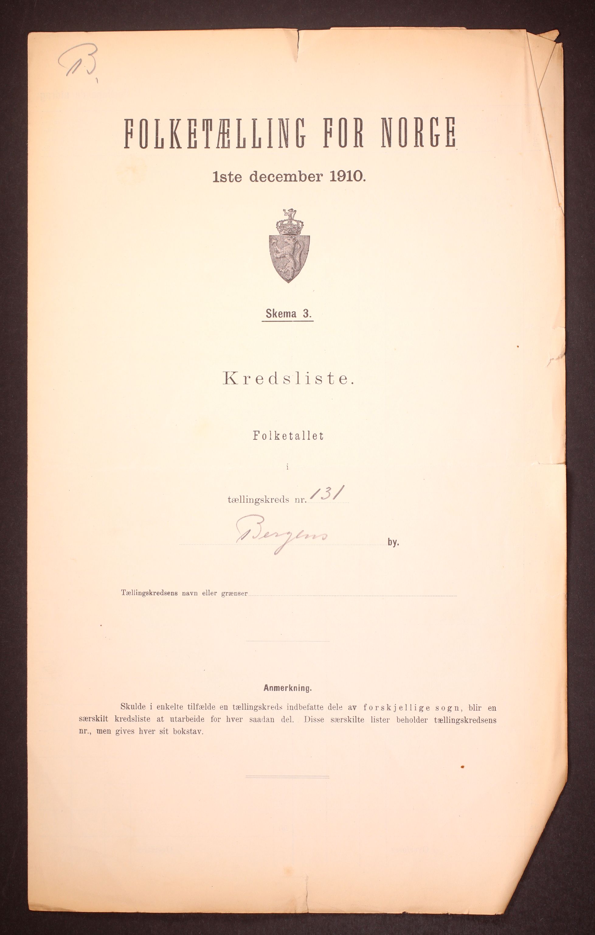 RA, Folketelling 1910 for 1301 Bergen kjøpstad, 1910, s. 401