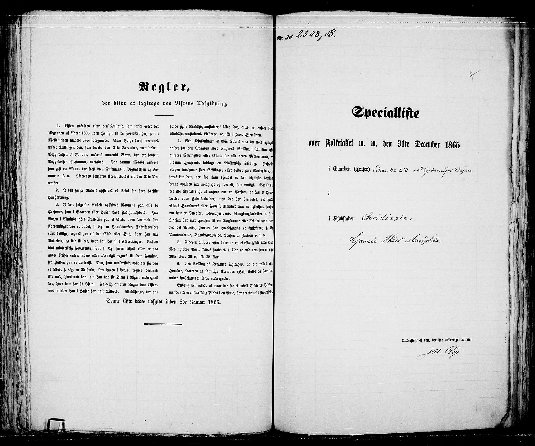 RA, Folketelling 1865 for 0301 Kristiania kjøpstad, 1865, s. 5144