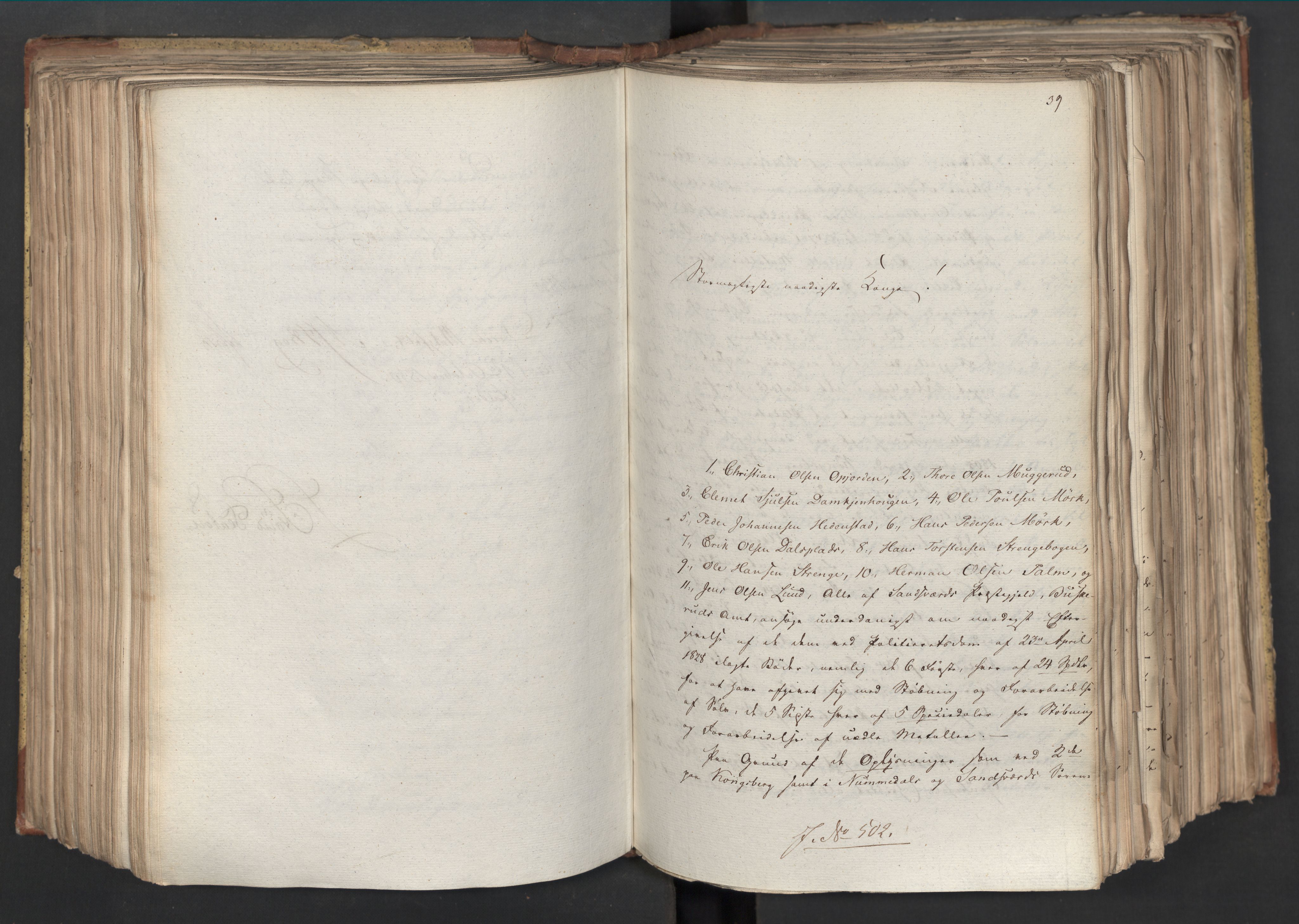 Statsrådsavdelingen i Stockholm, AV/RA-S-1003/D/Da/L0067: Regjeringsinnstillinger nr. 450-659, 1830, s. 274
