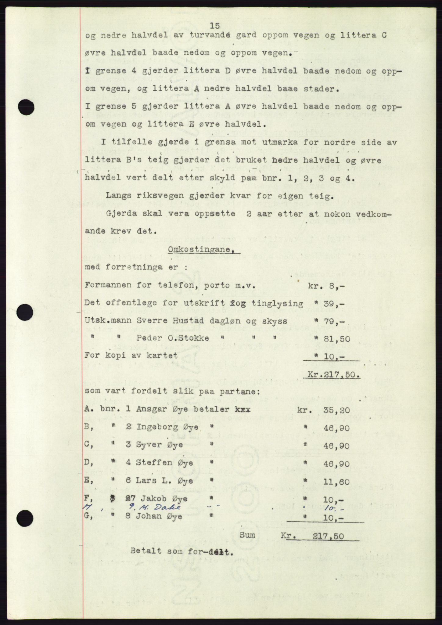 Søre Sunnmøre sorenskriveri, AV/SAT-A-4122/1/2/2C/L0086: Pantebok nr. 12A, 1949-1950, Dagboknr: 20/1950