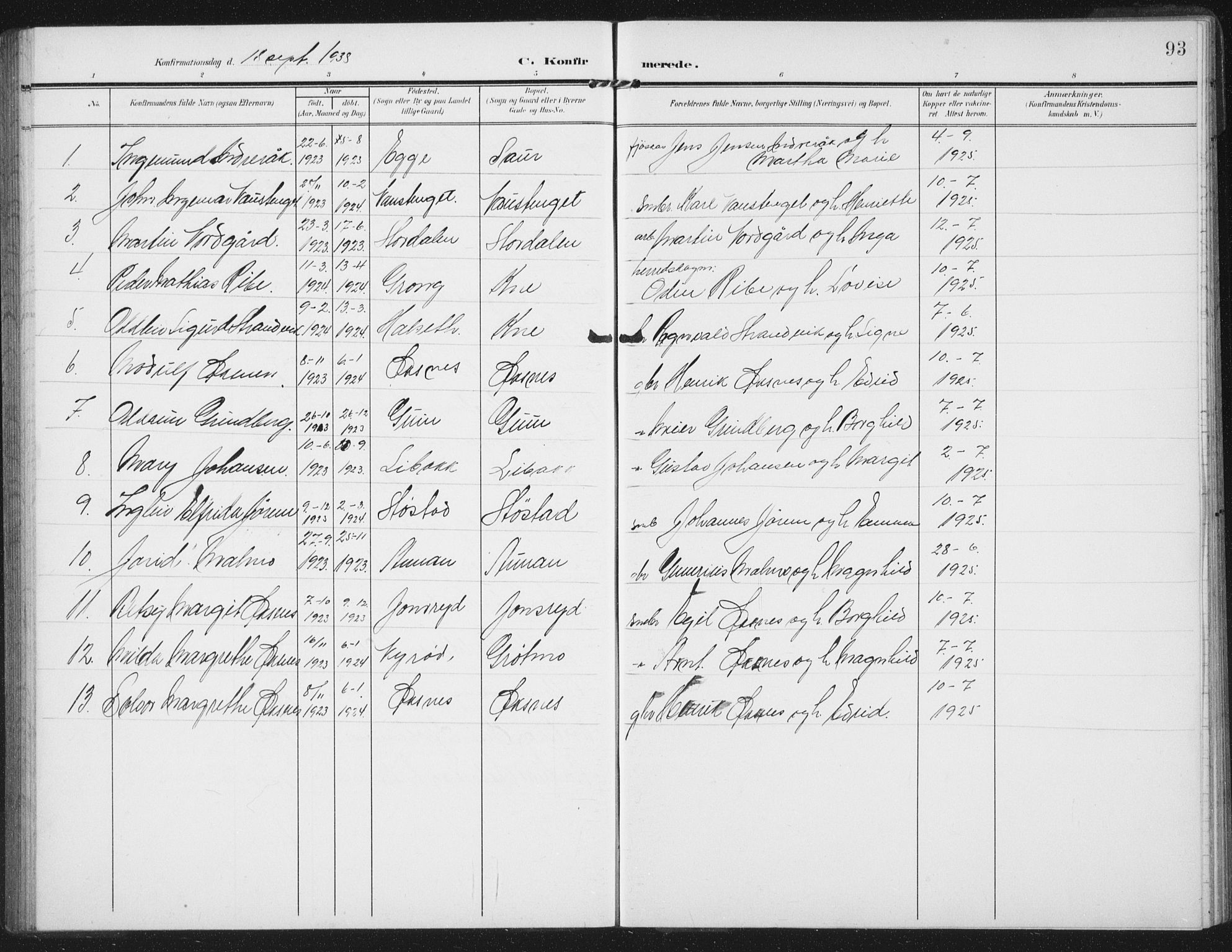 Ministerialprotokoller, klokkerbøker og fødselsregistre - Nord-Trøndelag, AV/SAT-A-1458/747/L0460: Klokkerbok nr. 747C02, 1908-1939, s. 93