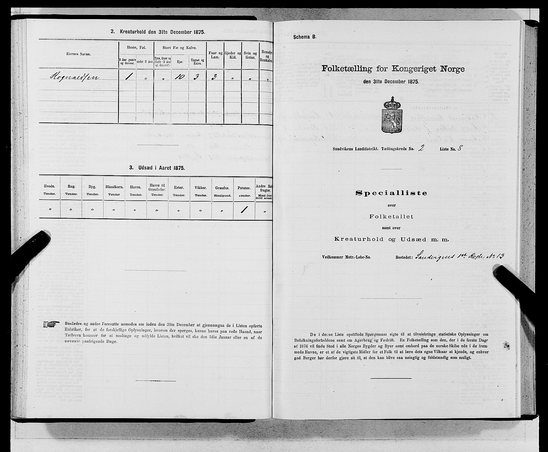 SAB, Folketelling 1875 for 1281L Bergen landdistrikt, Domkirkens landsokn og Sandvikens landsokn, 1875, s. 141