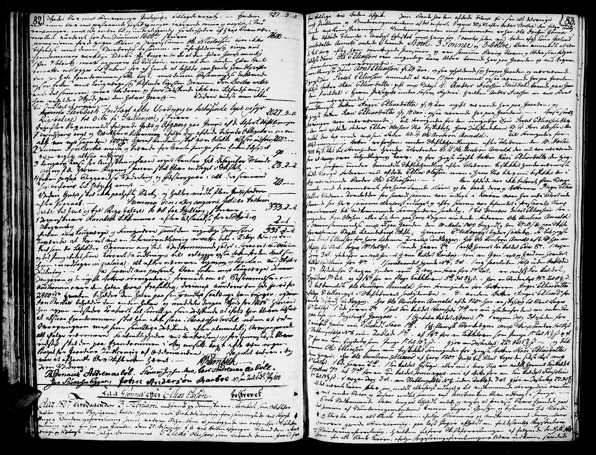 Orkdal sorenskriveri, AV/SAT-A-4169/1/3/3B/L0001: Skiftebehandlingsprotokoll, 1806-1823, s. 82-83