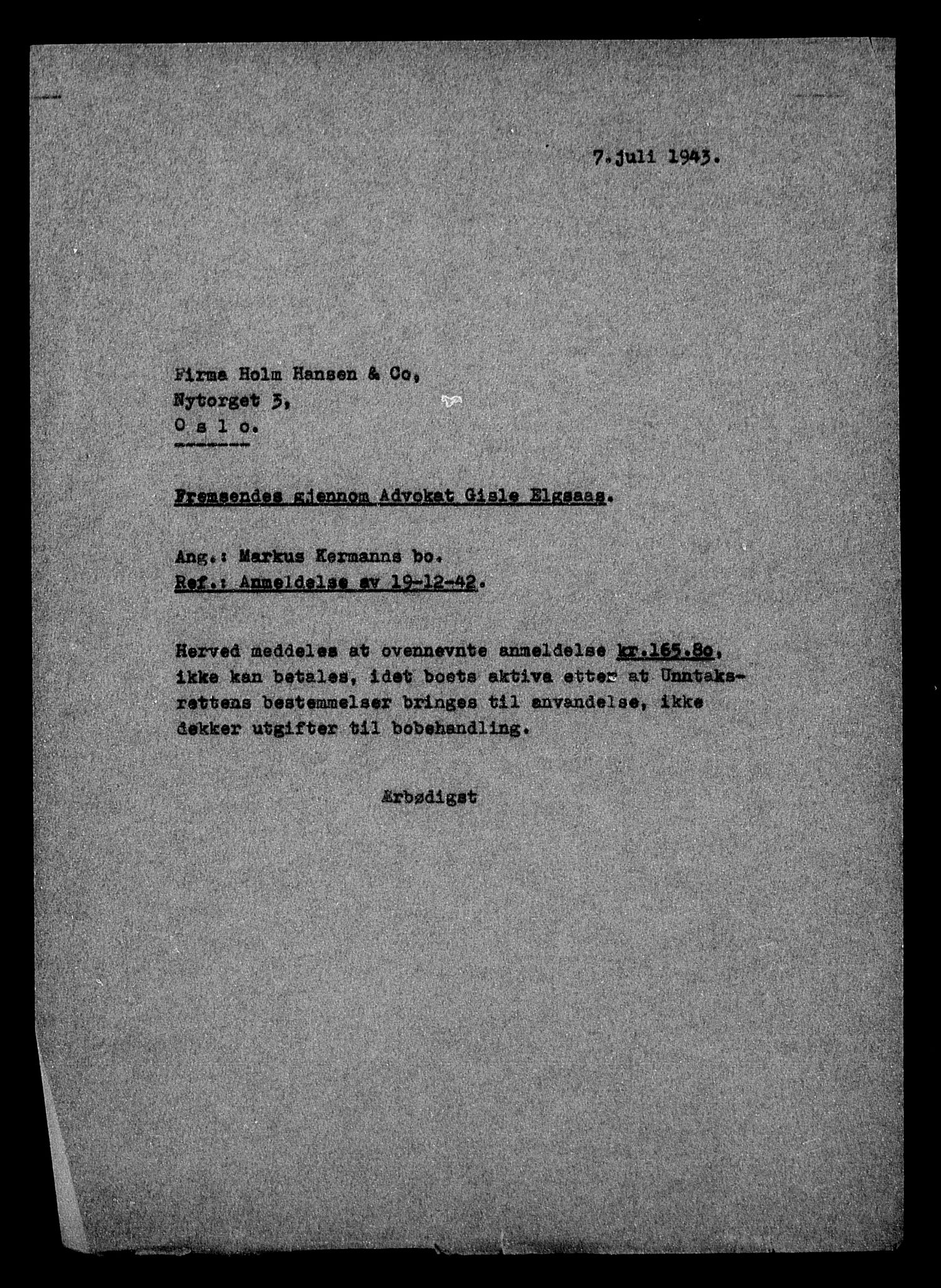 Justisdepartementet, Tilbakeføringskontoret for inndratte formuer, AV/RA-S-1564/H/Hc/Hcc/L0951: --, 1945-1947, s. 30