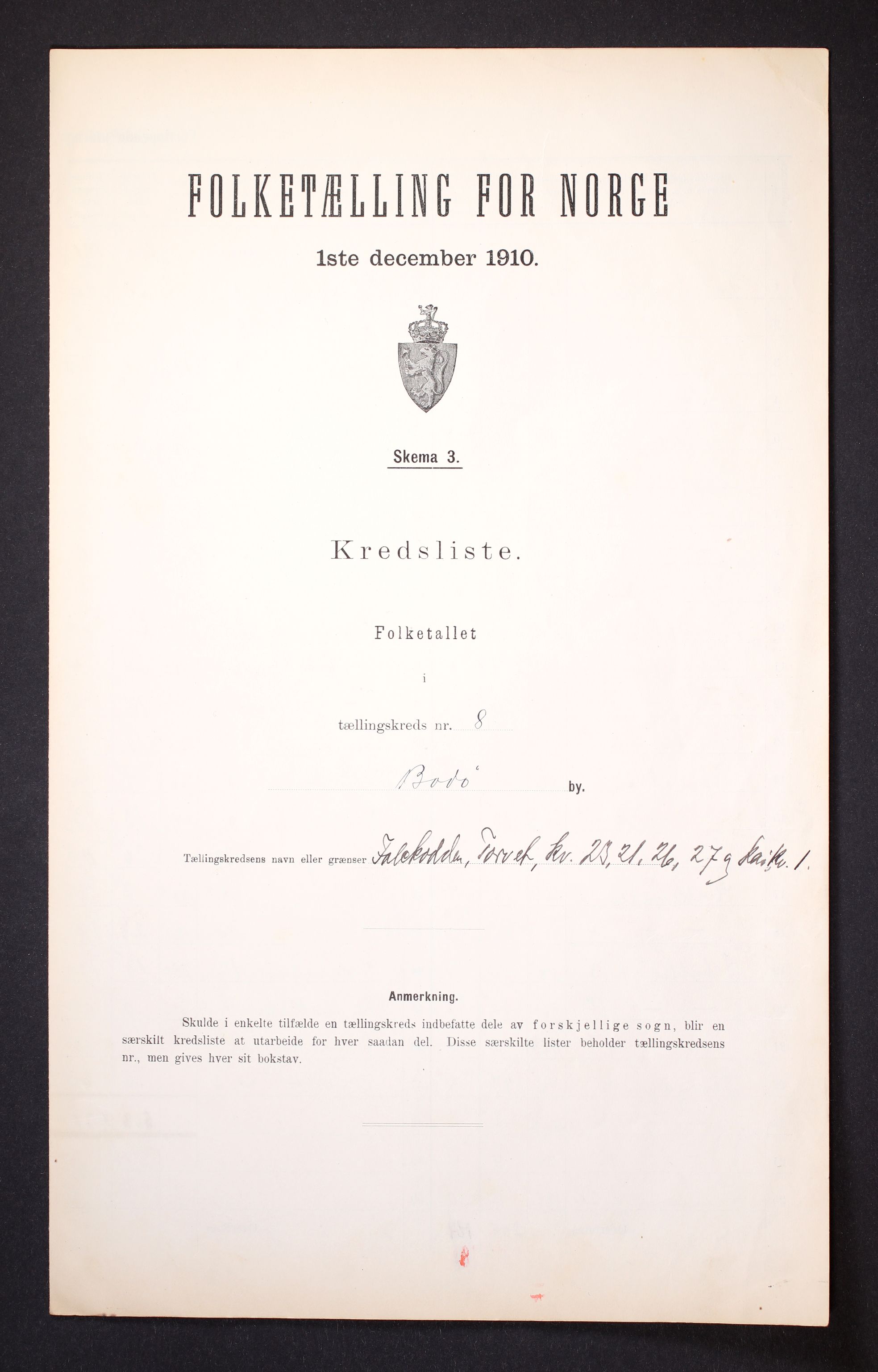 RA, Folketelling 1910 for 1804 Bodø kjøpstad, 1910, s. 26