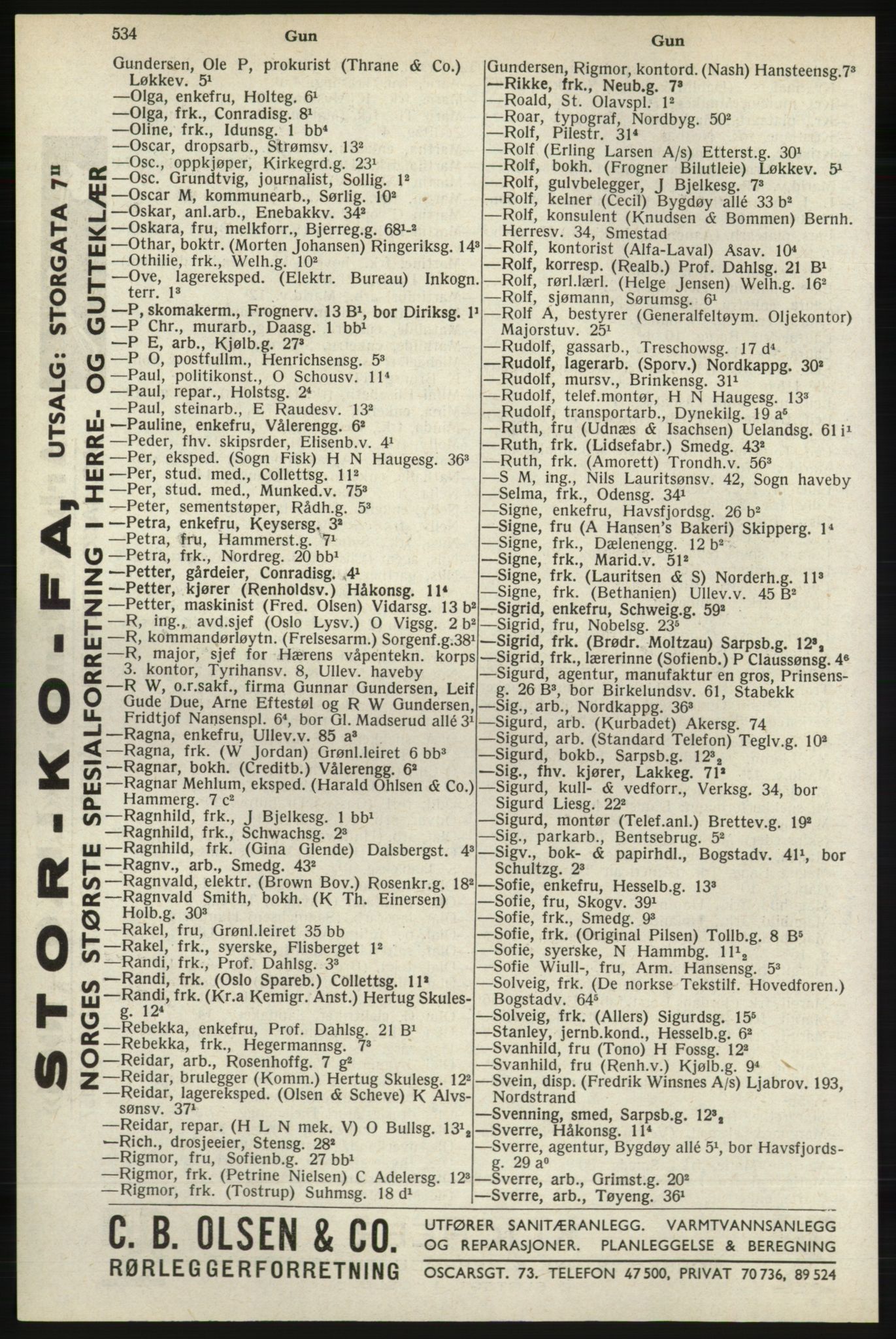 Kristiania/Oslo adressebok, PUBL/-, 1940, s. 552