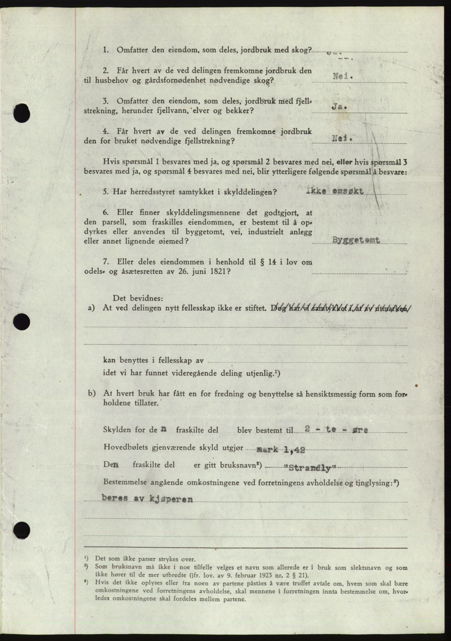 Søre Sunnmøre sorenskriveri, AV/SAT-A-4122/1/2/2C/L0076: Pantebok nr. 2A, 1943-1944, Dagboknr: 1048/1944