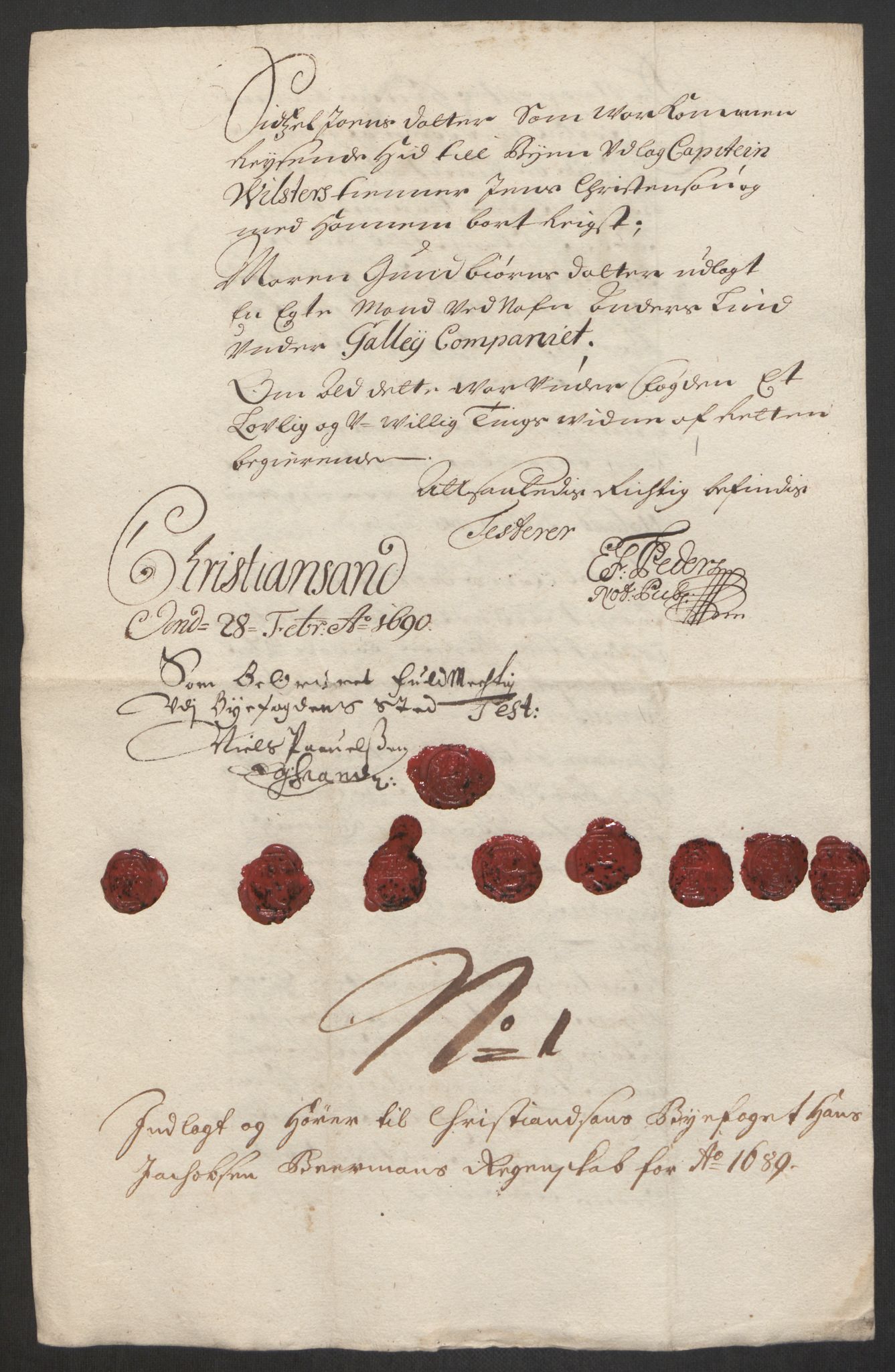Rentekammeret inntil 1814, Reviderte regnskaper, Byregnskaper, AV/RA-EA-4066/R/Rm/L0285: [M18] Sikt og sakefall, 1681-1718, s. 120