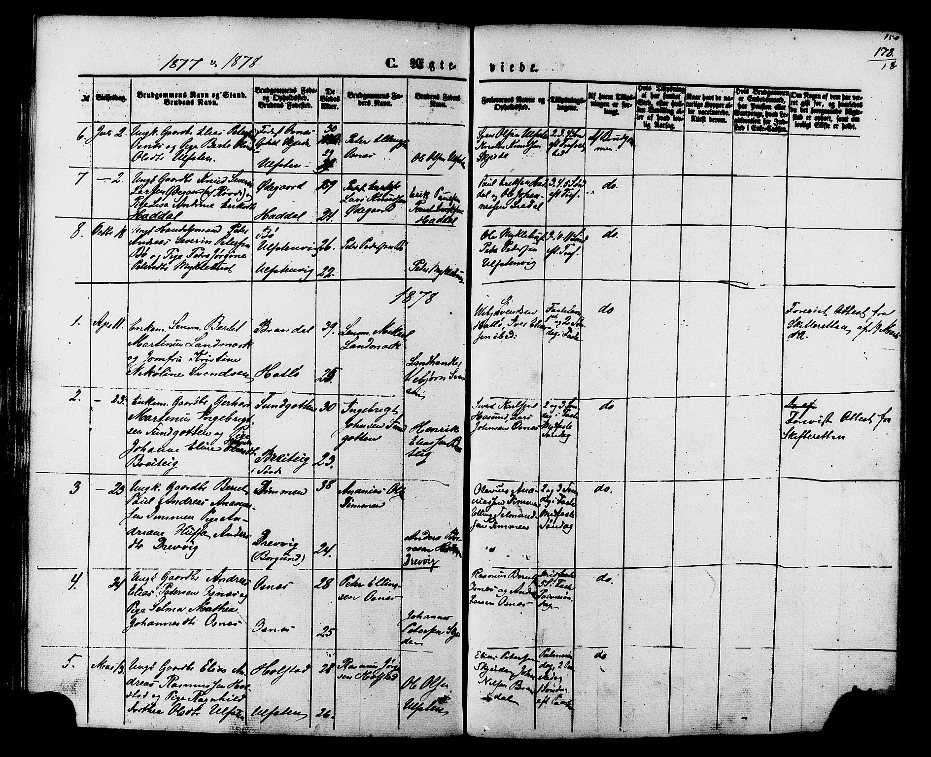Ministerialprotokoller, klokkerbøker og fødselsregistre - Møre og Romsdal, AV/SAT-A-1454/509/L0105: Ministerialbok nr. 509A03, 1848-1882, s. 178