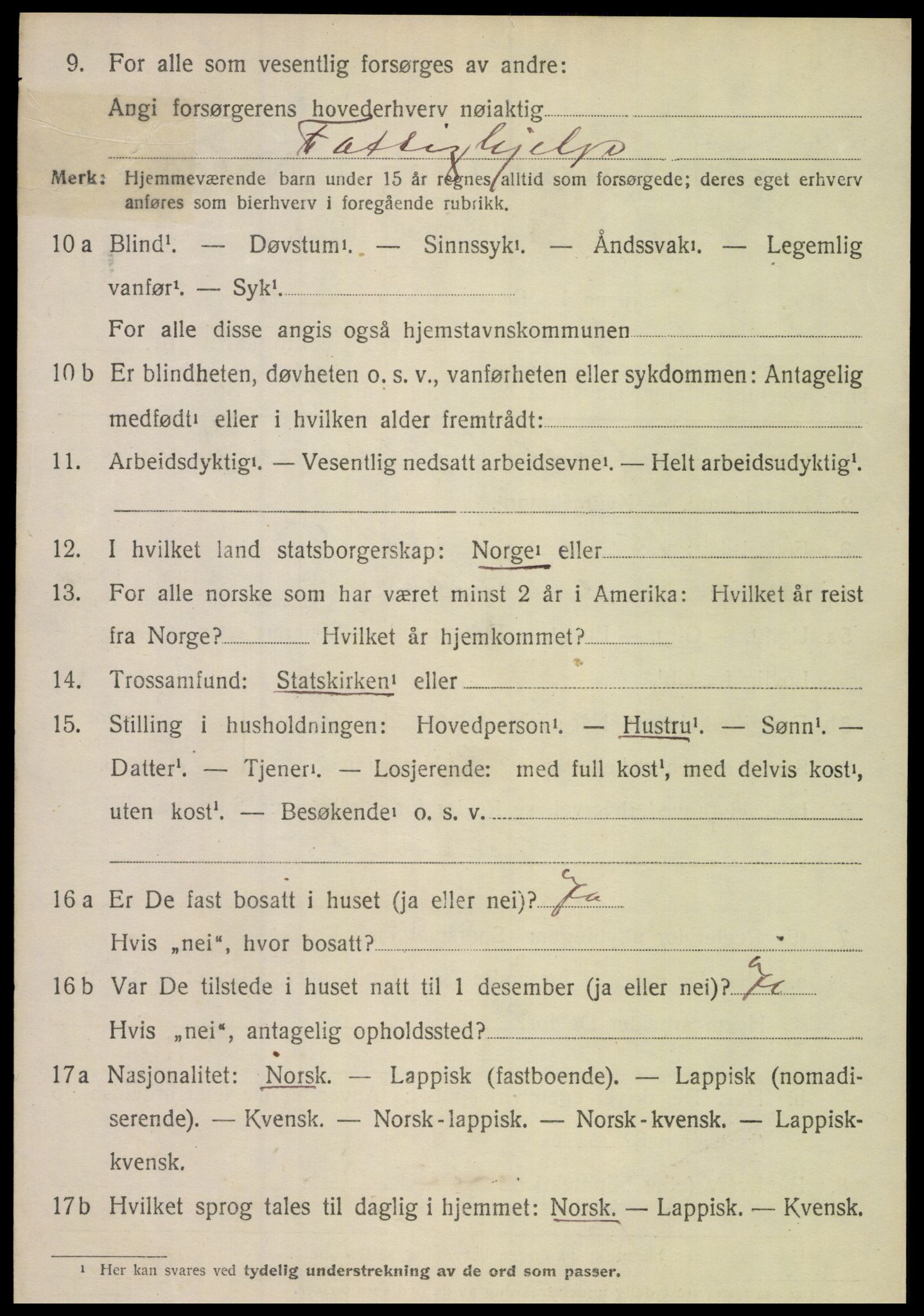 SAT, Folketelling 1920 for 1846 Nordfold herred, 1920, s. 1078
