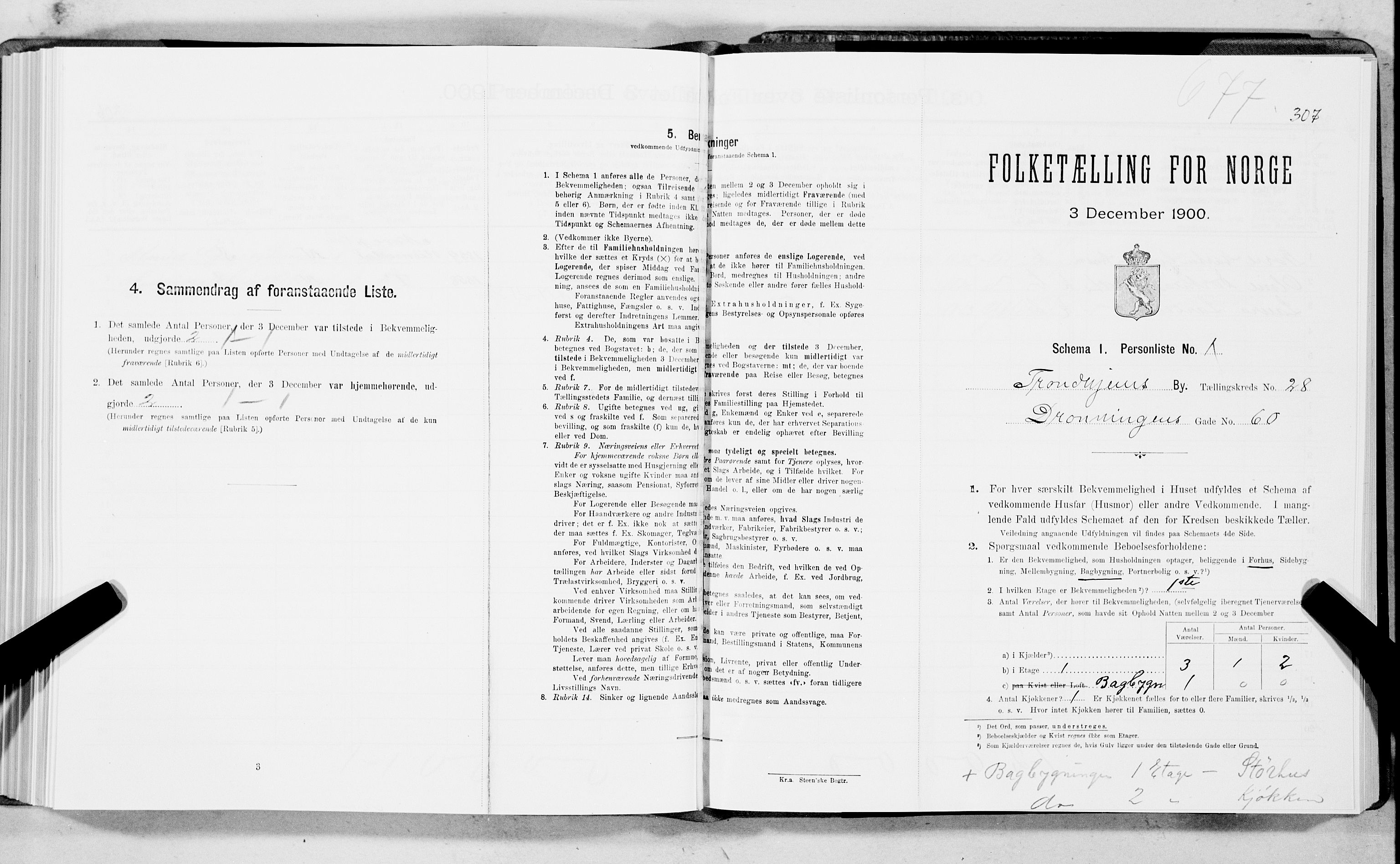 SAT, Folketelling 1900 for 1601 Trondheim kjøpstad, 1900, s. 4315