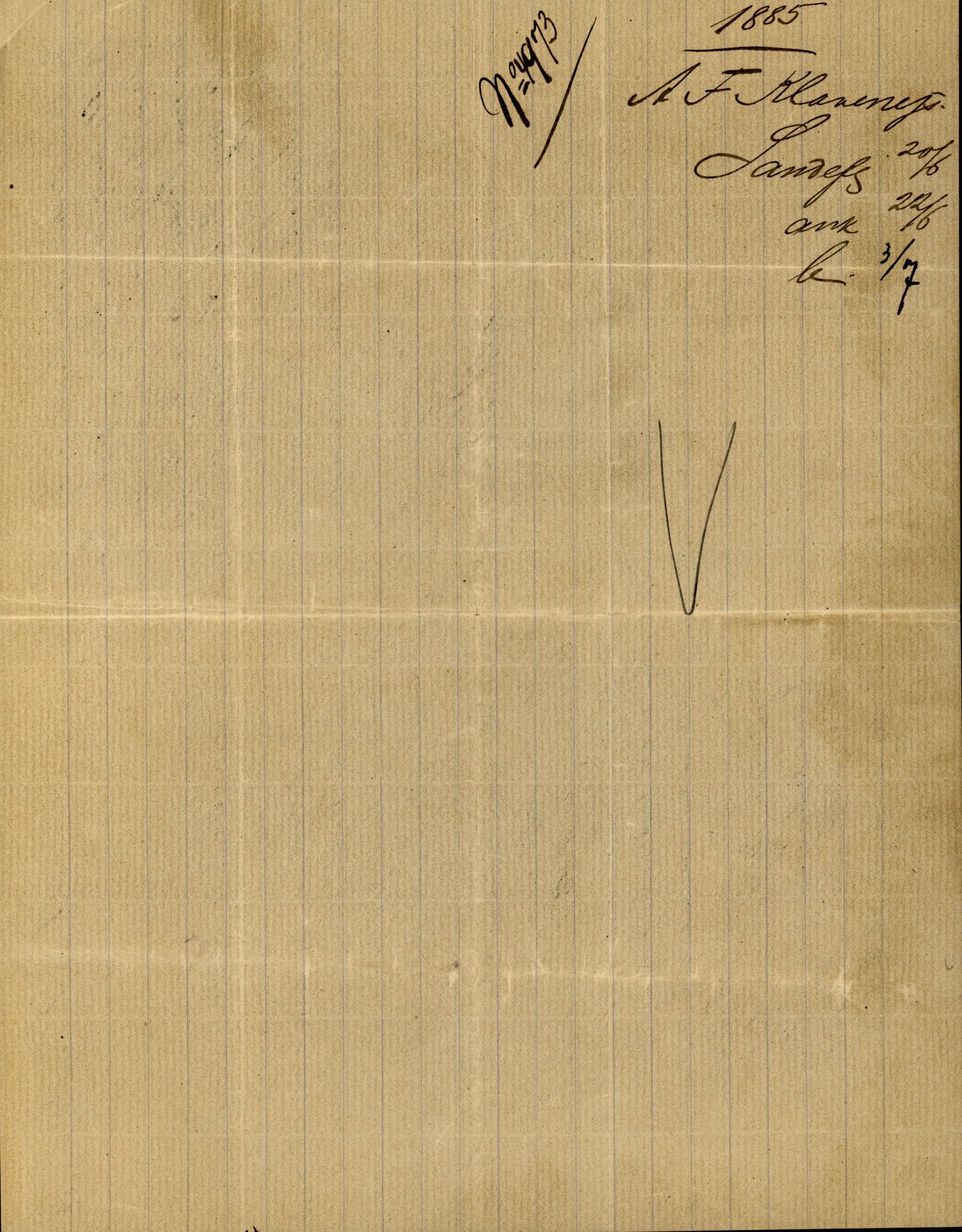 Pa 63 - Østlandske skibsassuranceforening, VEMU/A-1079/G/Ga/L0017/0014: Havaridokumenter / Petrus, Vera, Venus, Iphigenia, Jarlsberg, Harmonia, 1884, s. 49