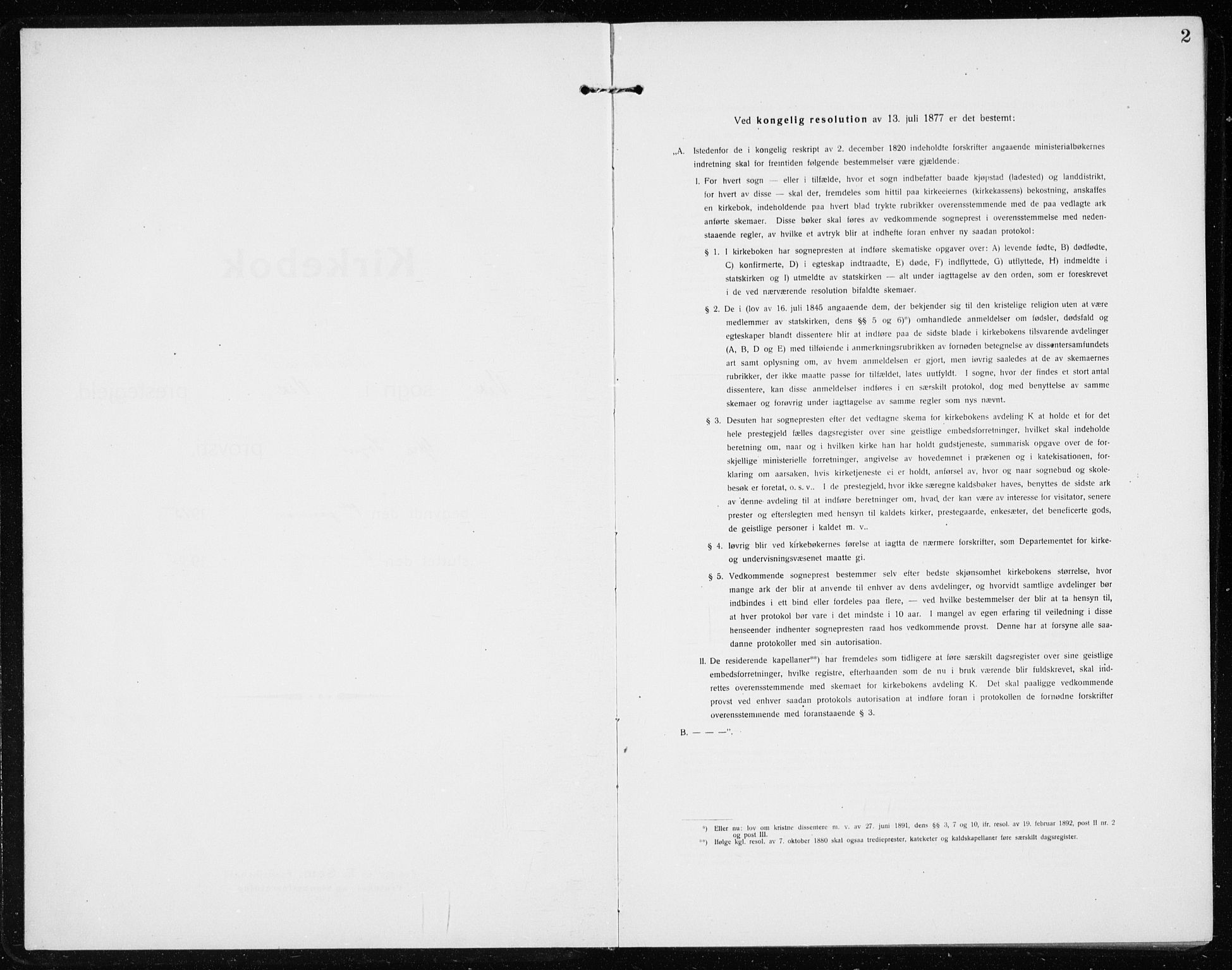 Vik sokneprestembete, SAB/A-81501: Klokkerbok nr. A 5, 1915-1935, s. 2