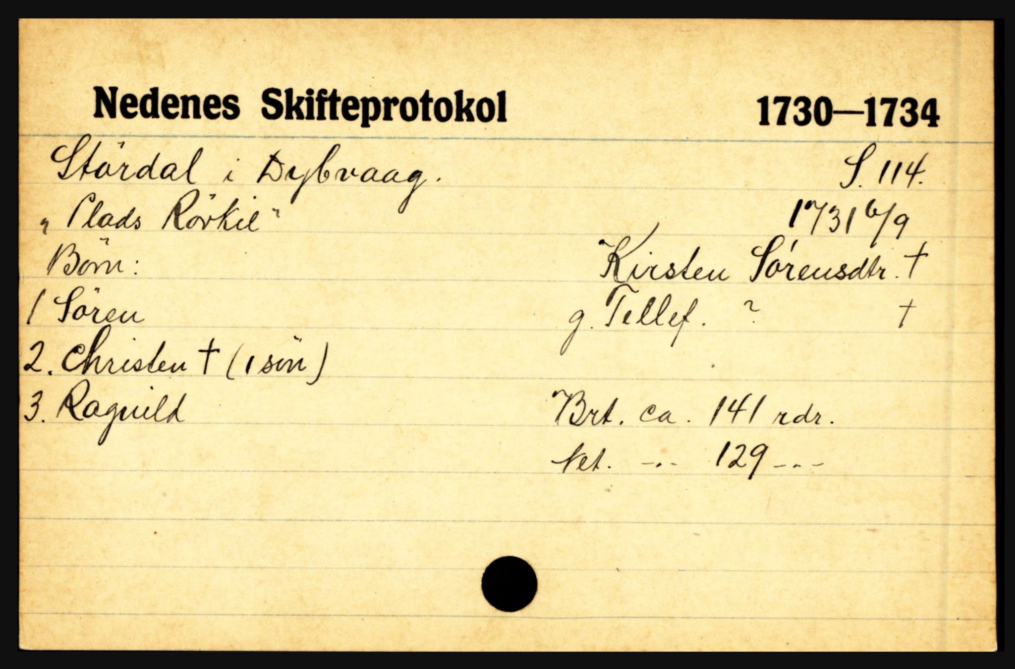 Nedenes sorenskriveri før 1824, AV/SAK-1221-0007/H, s. 29163