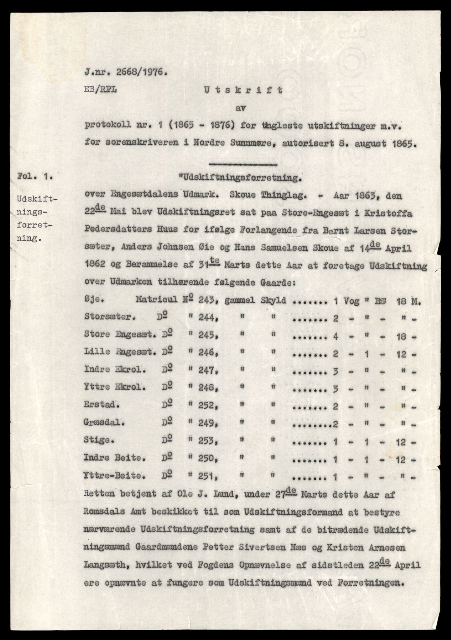 Statsarkivet i Trondheim, SAT/A-4183/J/Jb/L0048: Tinglyste utskiftninger, pantebok 1, fol. 1 - 239, 1865-1869