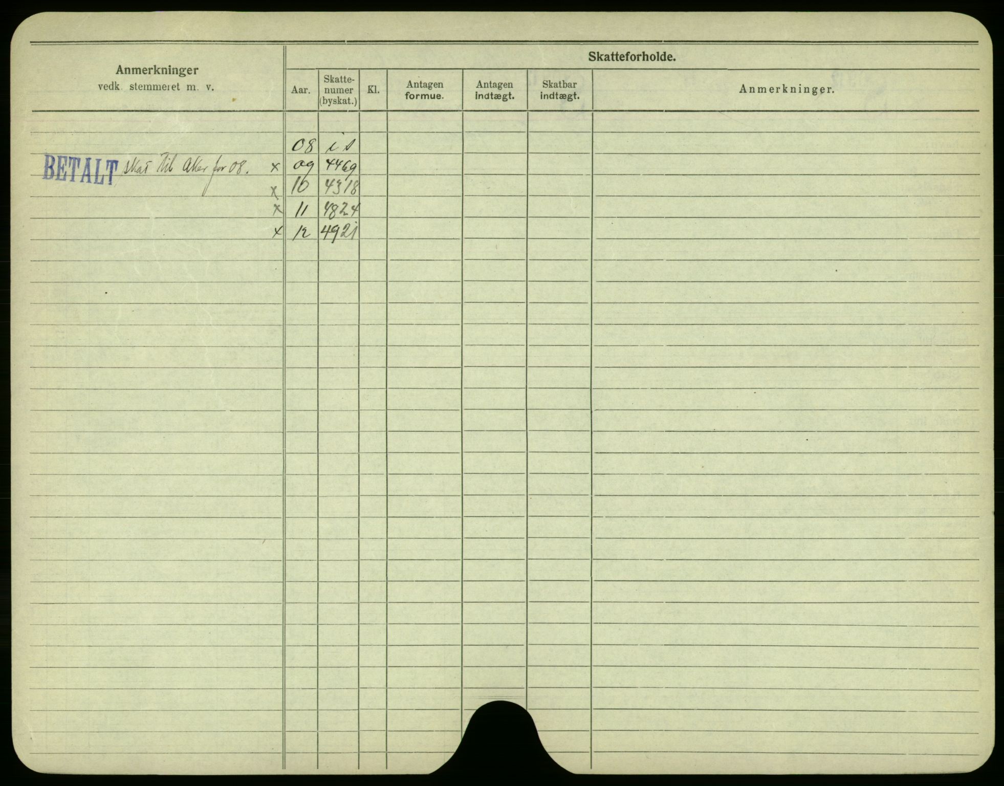 Oslo folkeregister, Registerkort, SAO/A-11715/F/Fa/Fac/L0002: Menn, 1906-1914, s. 301b