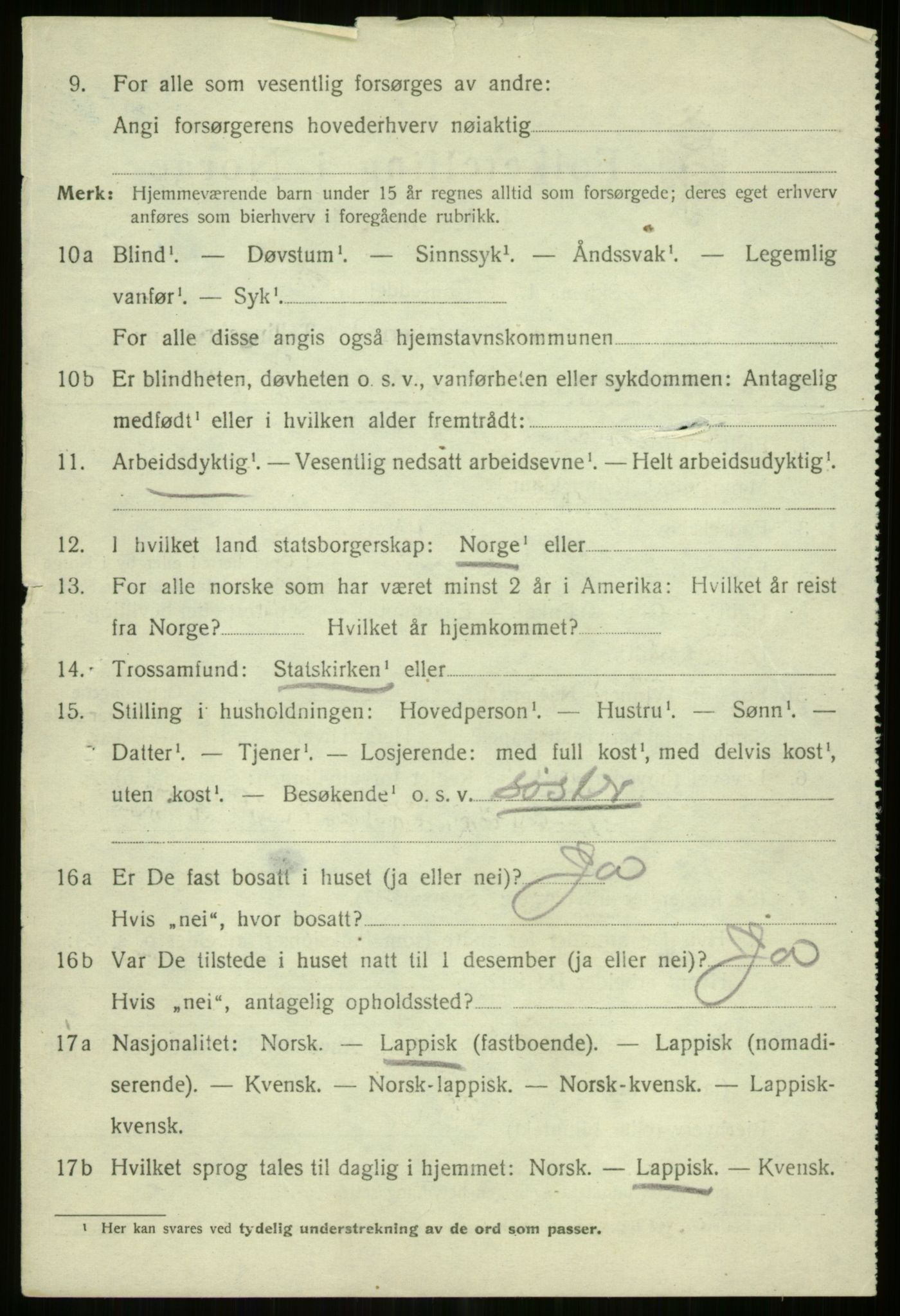 SATØ, Folketelling 1920 for 1938 Lyngen herred, 1920, s. 6595