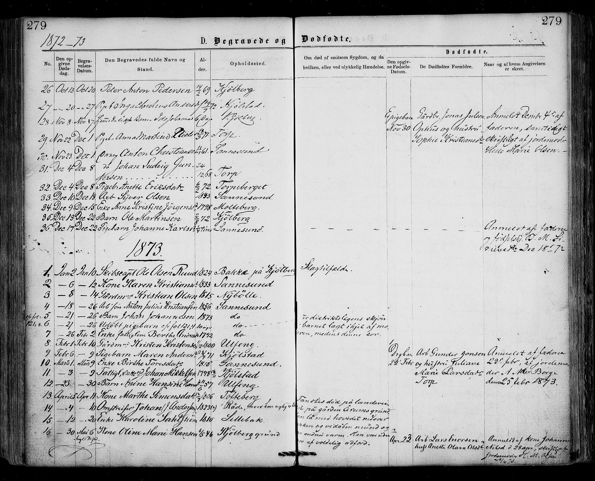 Borge prestekontor Kirkebøker, SAO/A-10903/F/Fa/L0006: Ministerialbok nr. I 6, 1861-1874, s. 279