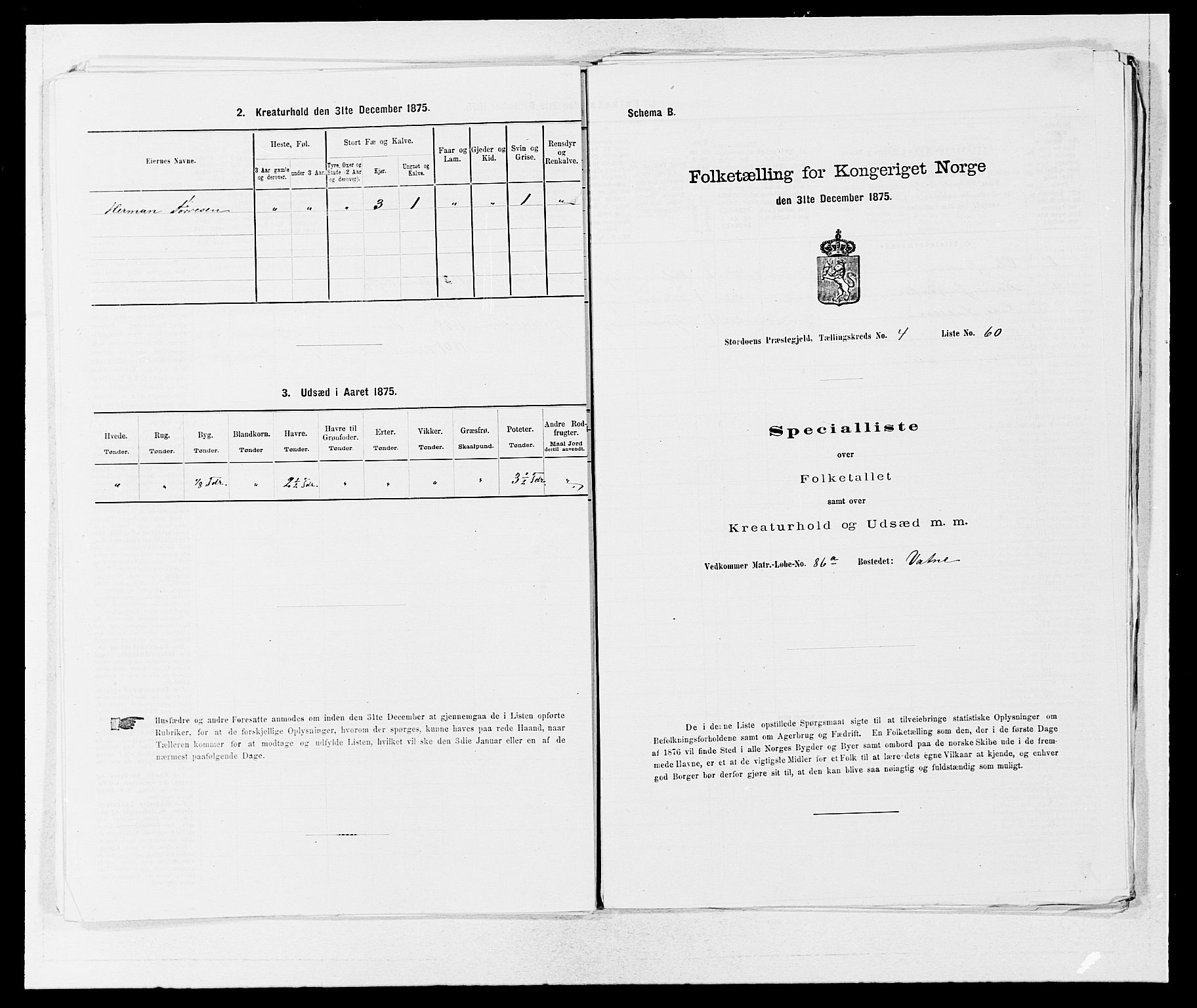 SAB, Folketelling 1875 for 1221P Stord prestegjeld, 1875, s. 375