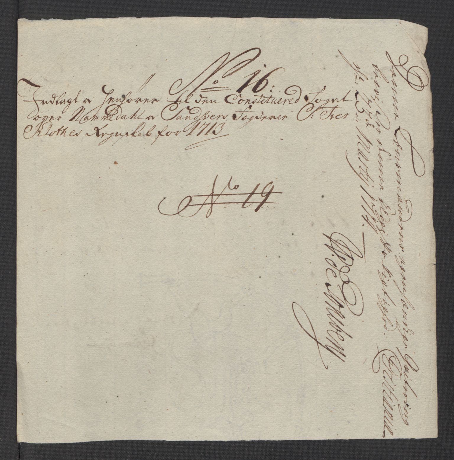 Rentekammeret inntil 1814, Reviderte regnskaper, Fogderegnskap, AV/RA-EA-4092/R24/L1588: Fogderegnskap Numedal og Sandsvær, 1713, s. 318