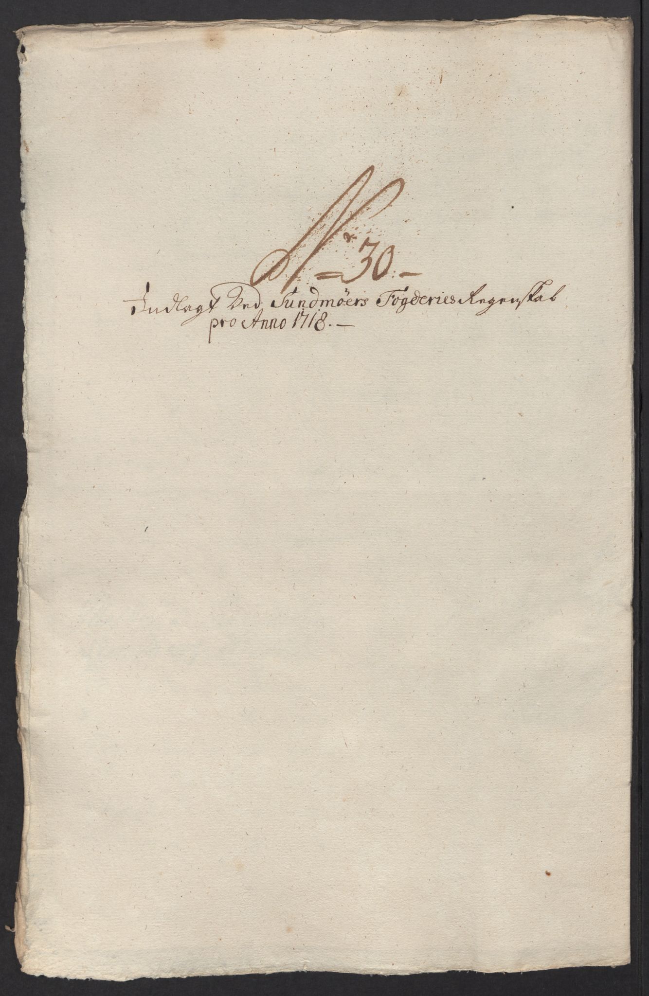 Rentekammeret inntil 1814, Reviderte regnskaper, Fogderegnskap, AV/RA-EA-4092/R54/L3570: Fogderegnskap Sunnmøre, 1718, s. 170