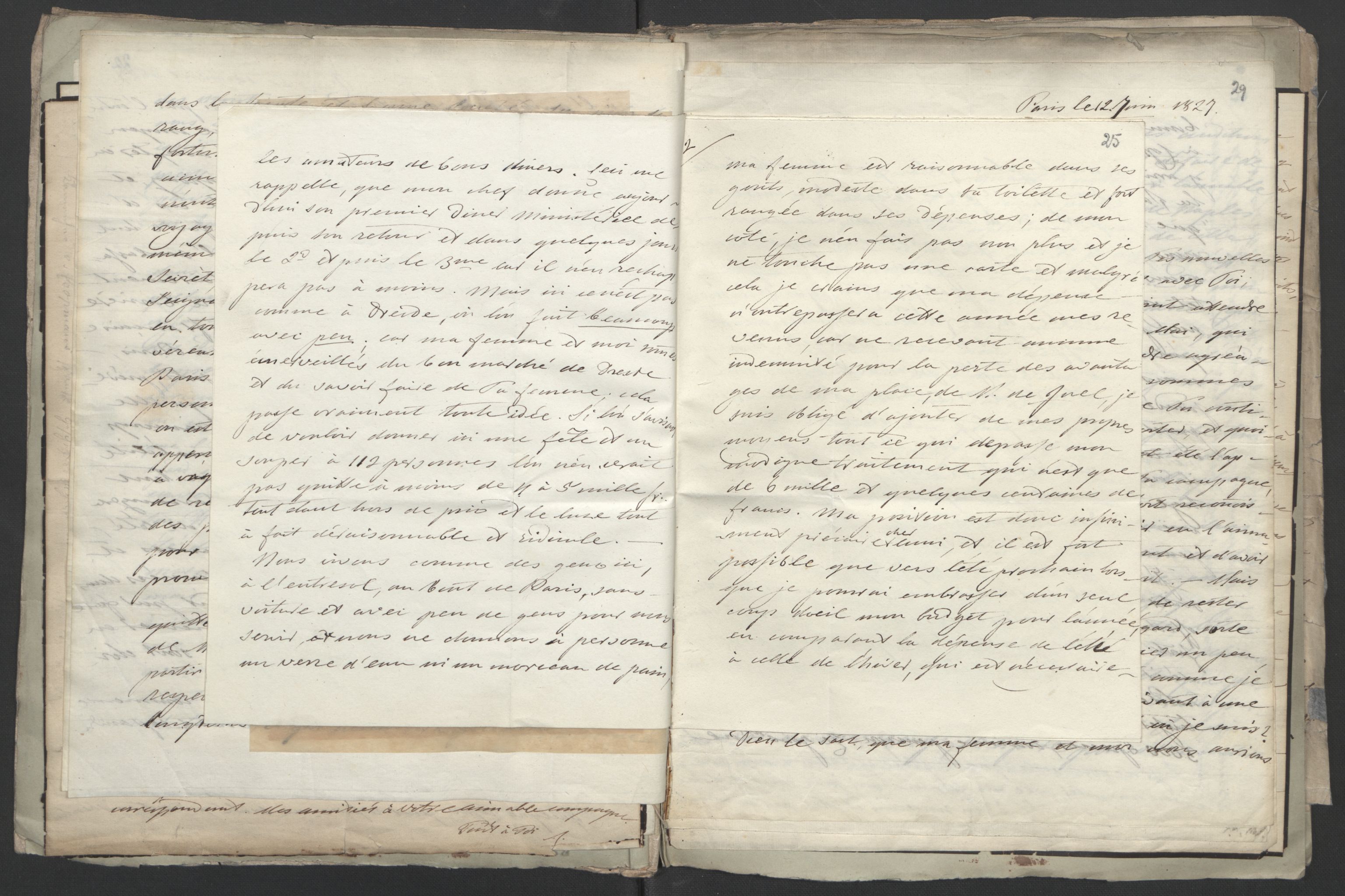 Faye, Andreas, AV/RA-PA-0015/F/Fh/L0026/0006: -- / Breve til Irgens-Bergh fra charge d'affaires de Coopmans i Paris, Vogt, Koss m.fl., s. 28