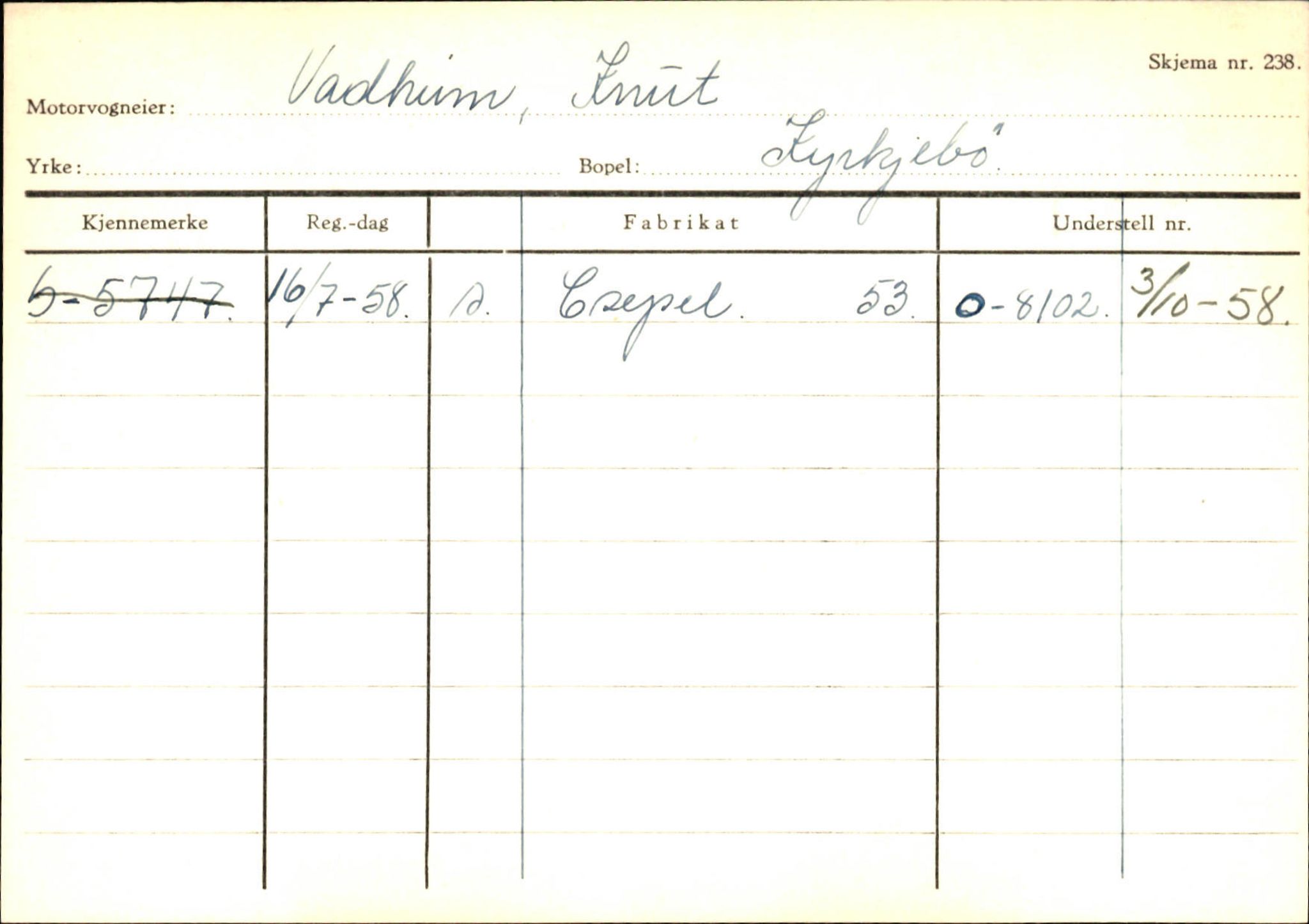 Statens vegvesen, Sogn og Fjordane vegkontor, AV/SAB-A-5301/4/F/L0131: Eigarregister Høyanger P-Å. Stryn S-Å, 1945-1975, s. 745