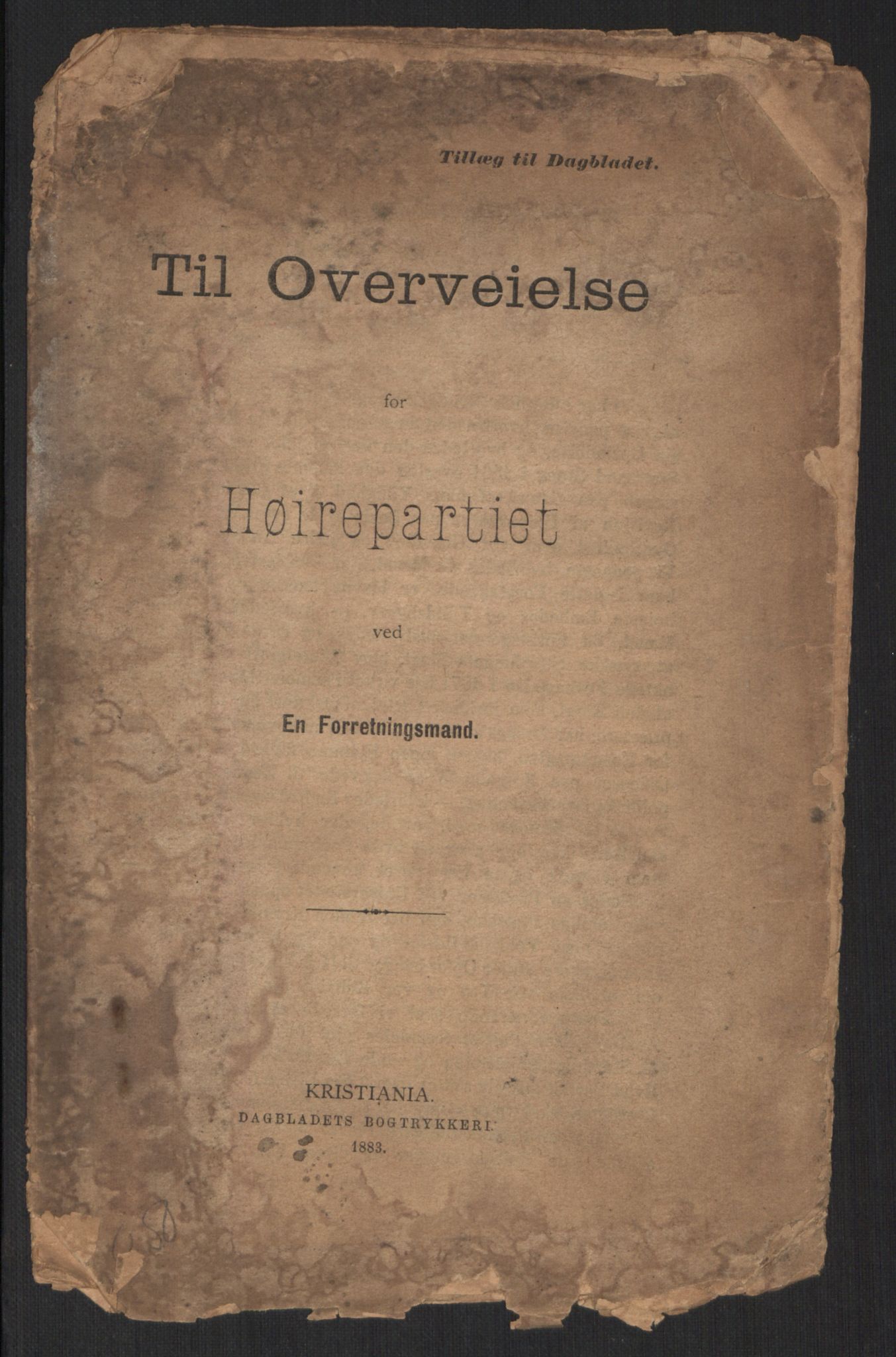 Venstres Hovedorganisasjon, RA/PA-0876/X/L0001: De eldste skrifter, 1860-1936, s. 420