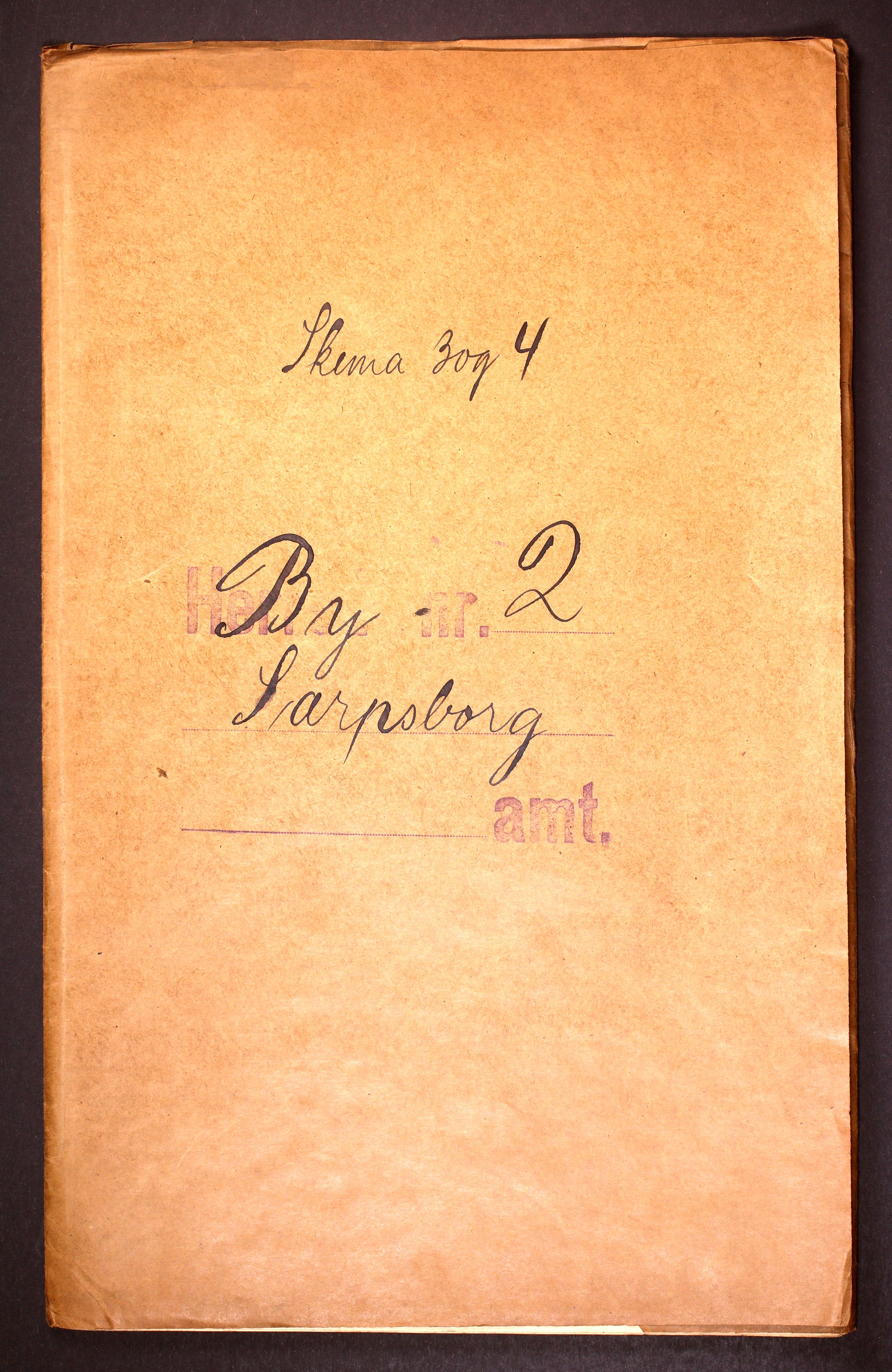 RA, Folketelling 1910 for 0102 Sarpsborg kjøpstad, 1910, s. 1