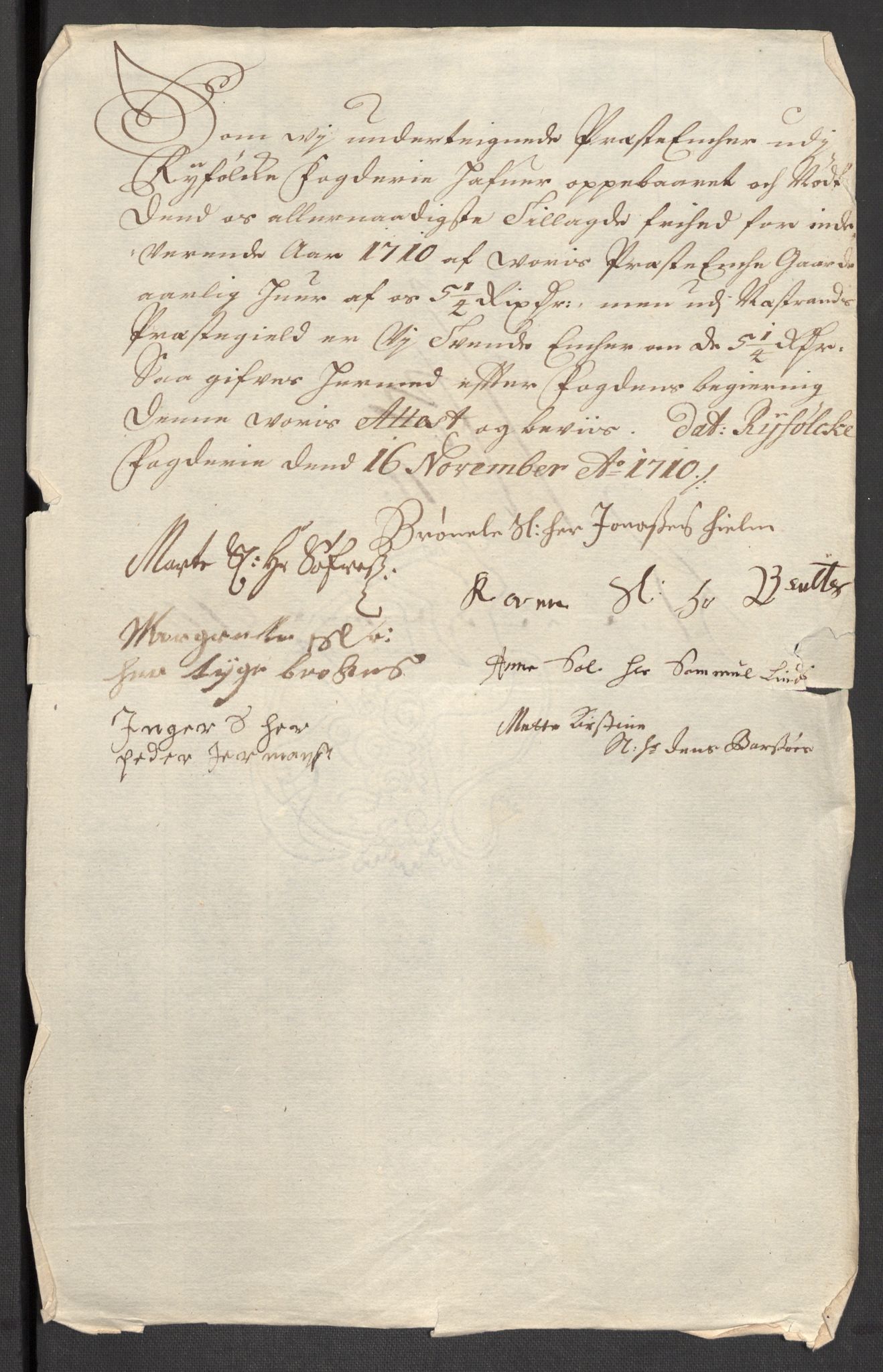 Rentekammeret inntil 1814, Reviderte regnskaper, Fogderegnskap, AV/RA-EA-4092/R47/L2862: Fogderegnskap Ryfylke, 1710, s. 56