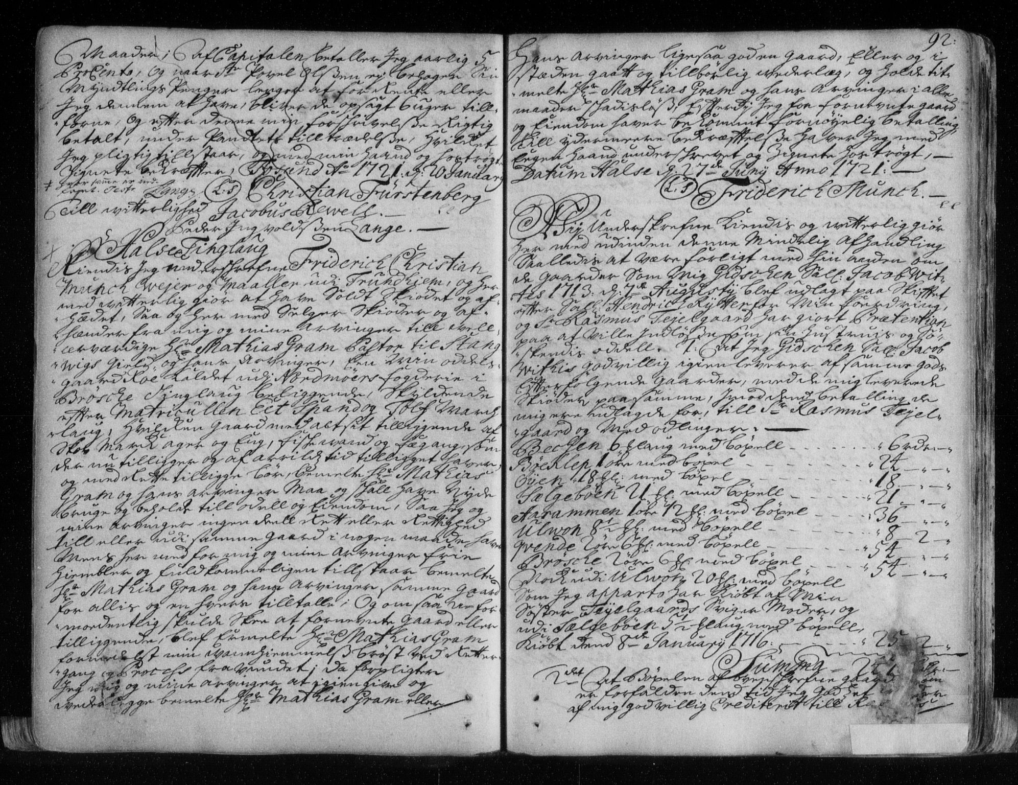 Nordmøre sorenskriveri, SAT/A-4132/1/2/2Ca/L0002: Pantebok nr. B, 1712-1731, s. 92