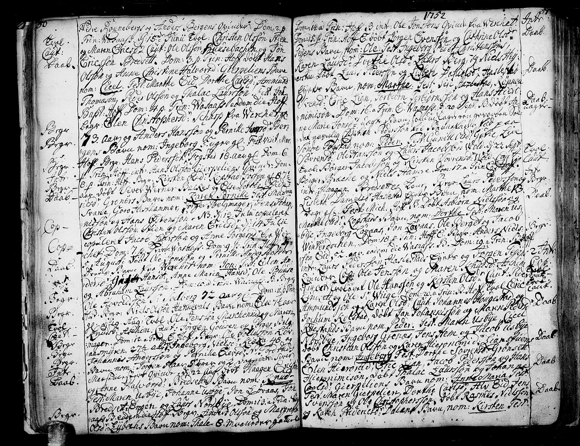 Hof kirkebøker, SAKO/A-64/F/Fa/L0002: Ministerialbok nr. I 2, 1746-1781, s. 50-51