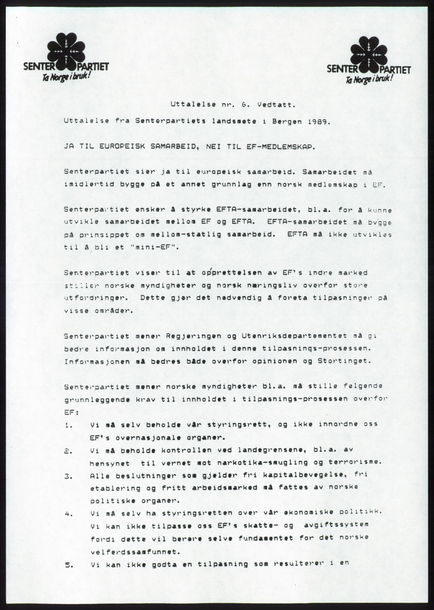 Forhandlingsmøtene 1989 mellom Høyre, KrF og Senterpartiet om dannelse av regjering, RA/PA-0697/A/L0001: Forhandlingsprotokoll med vedlegg, 1989, s. 34