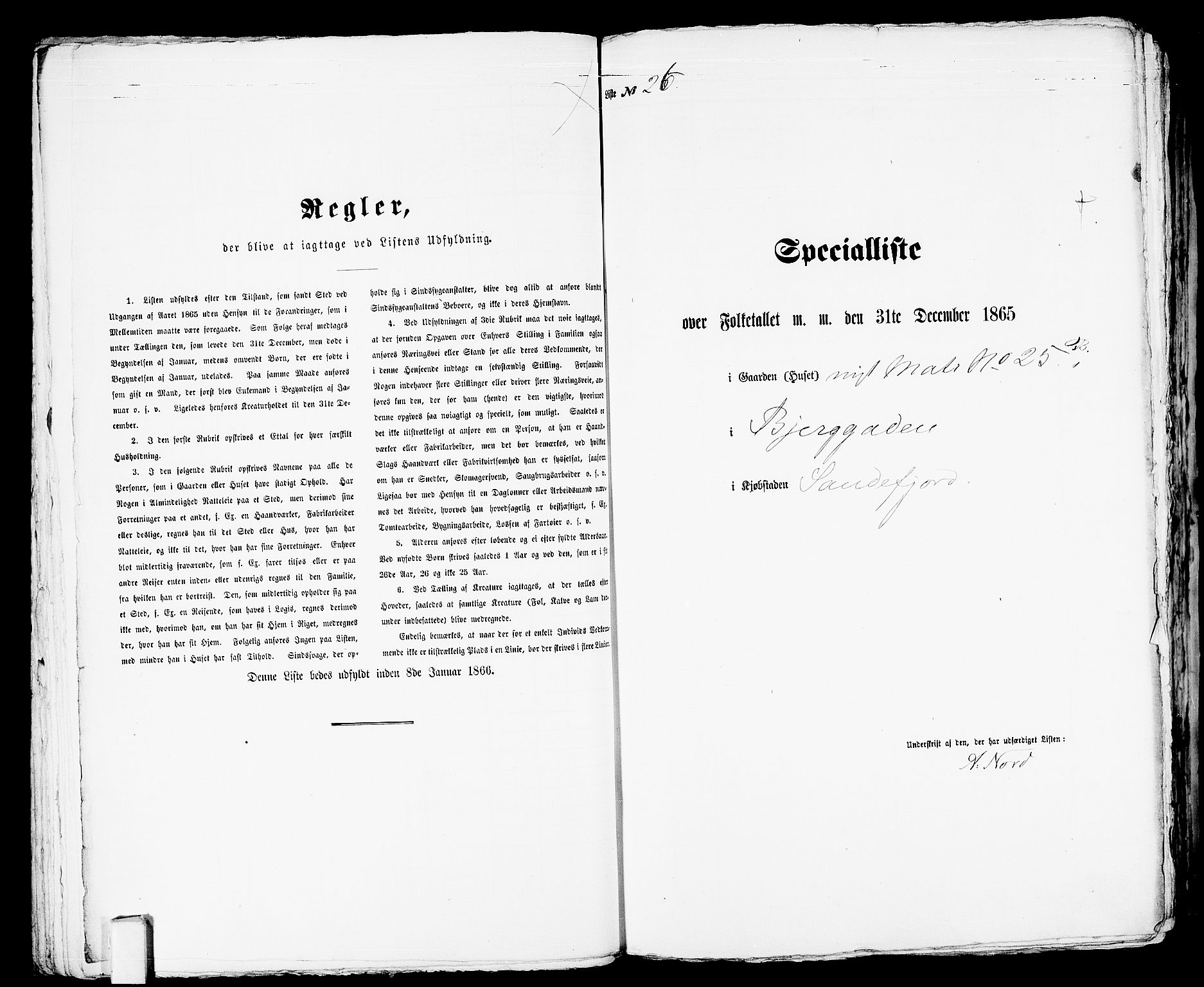 RA, Folketelling 1865 for 0706B Sandeherred prestegjeld, Sandefjord kjøpstad, 1865, s. 58