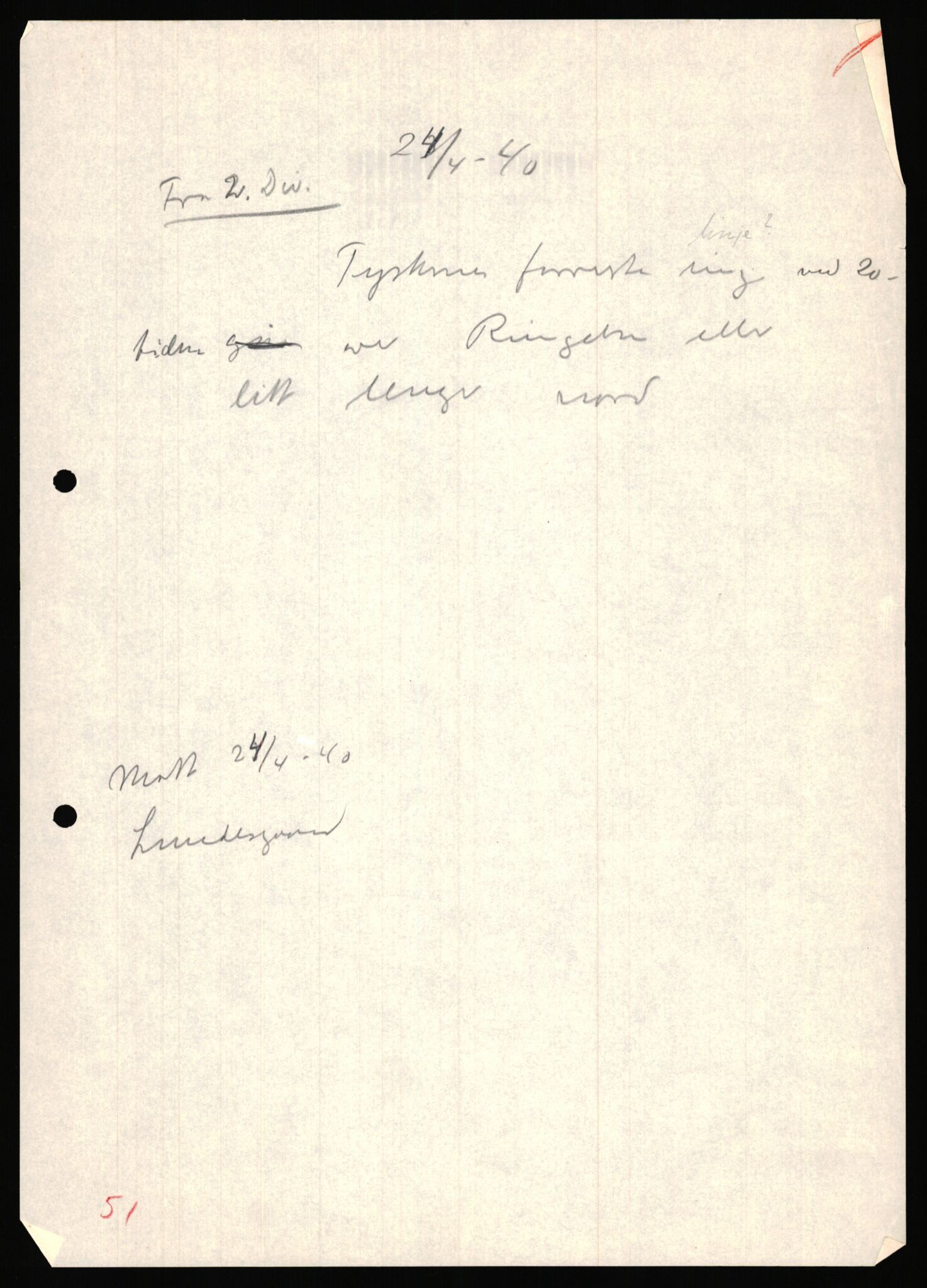 Forsvaret, Forsvarets krigshistoriske avdeling, AV/RA-RAFA-2017/Y/Ya/L0031: II-C-11-51 - Hærens overkommando, 1940, s. 305