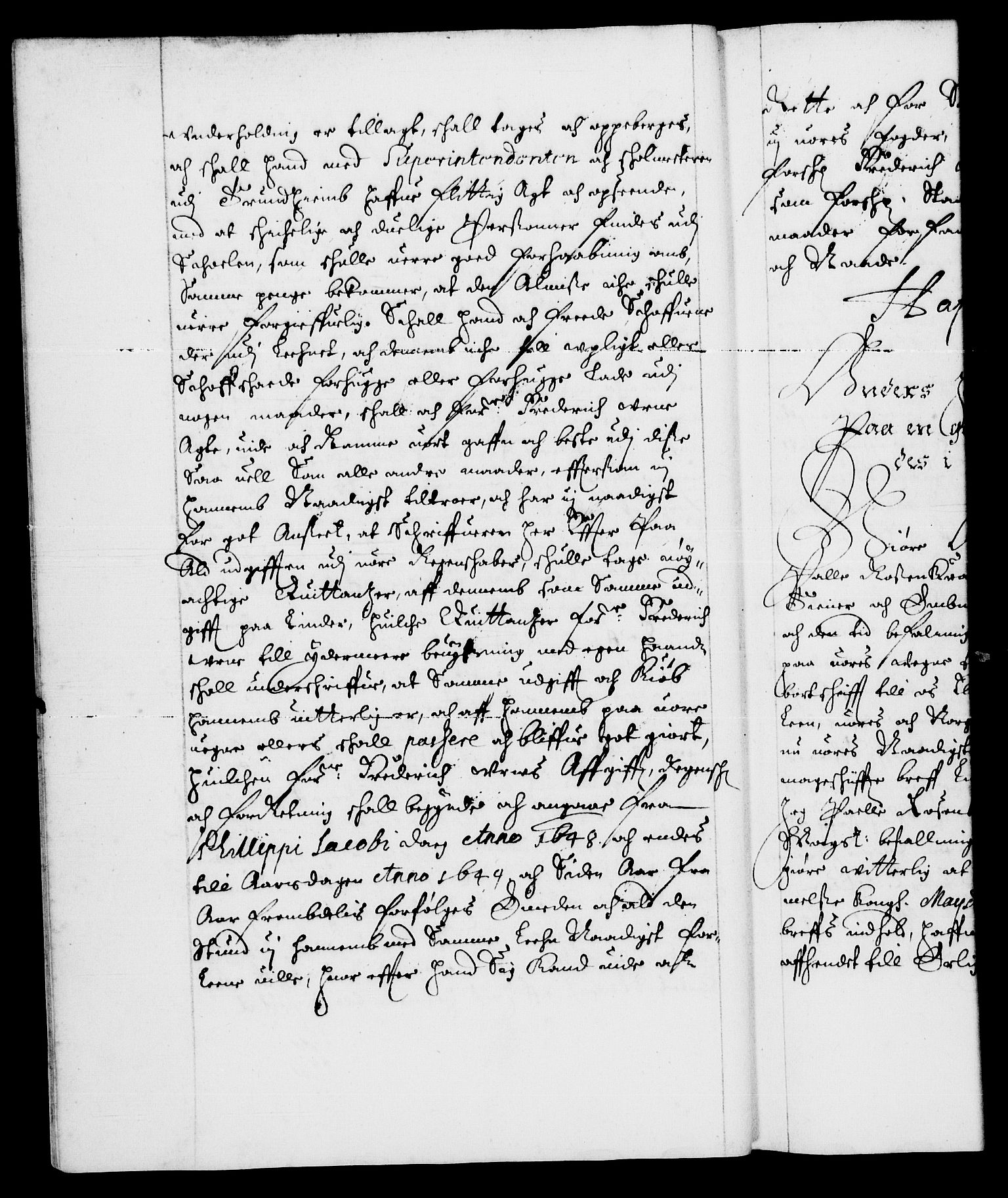 Danske Kanselli 1572-1799, AV/RA-EA-3023/F/Fc/Fca/Fcaa/L0007: Norske registre (mikrofilm), 1648-1650, s. 9b