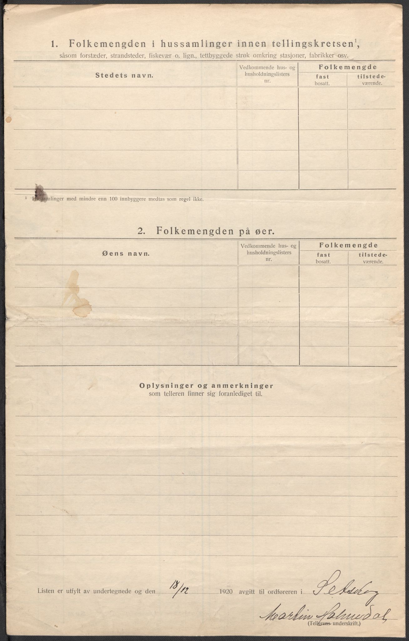 SAO, Folketelling 1920 for 0223 Setskog herred, 1920, s. 13