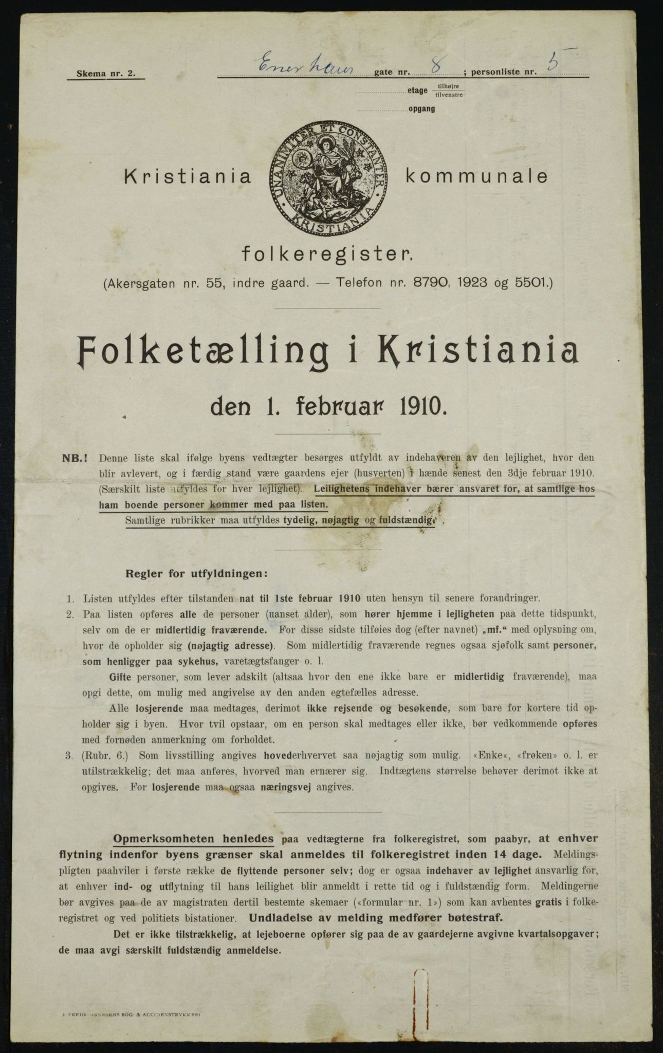 OBA, Kommunal folketelling 1.2.1910 for Kristiania, 1910, s. 19739