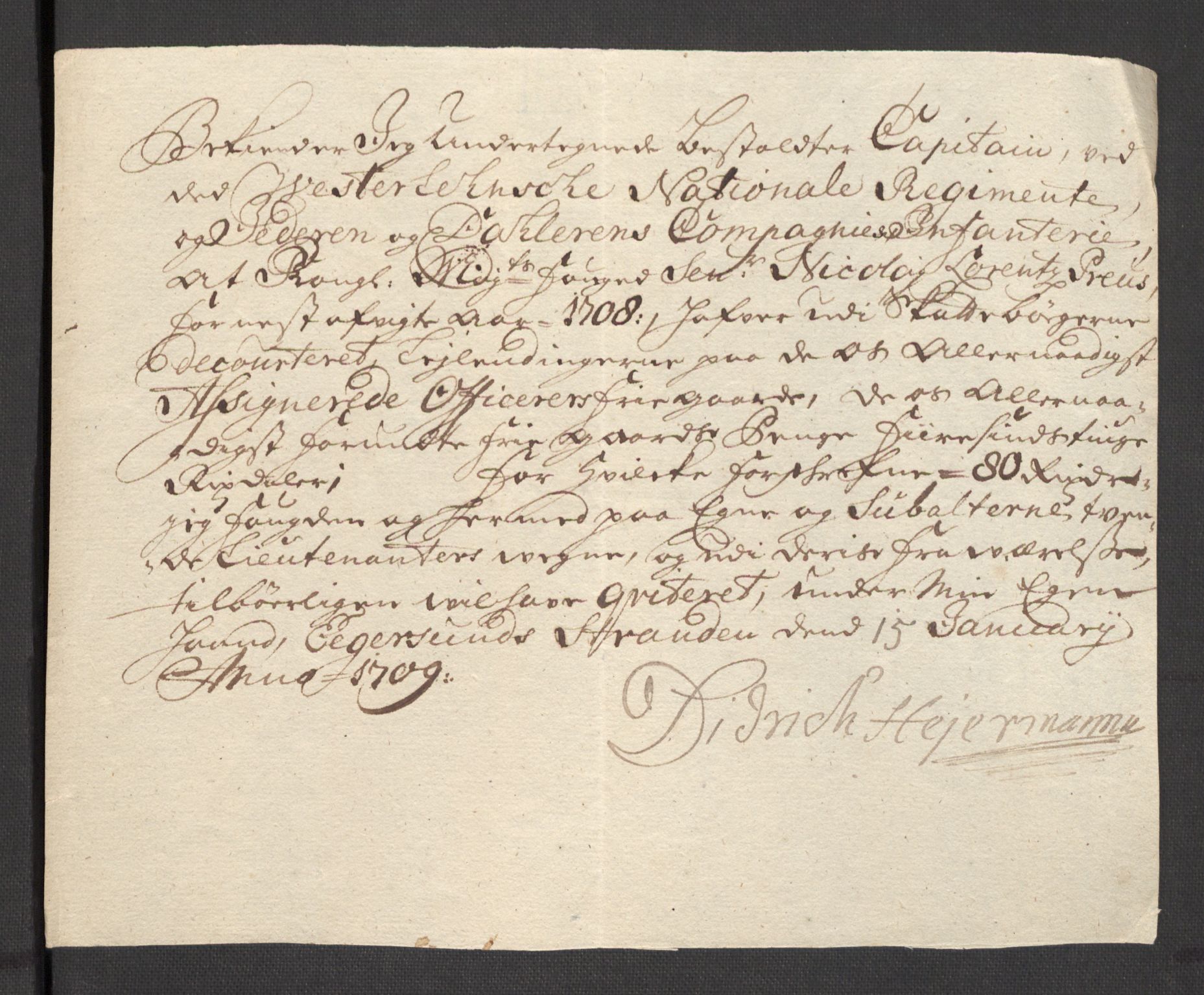 Rentekammeret inntil 1814, Reviderte regnskaper, Fogderegnskap, AV/RA-EA-4092/R46/L2733: Fogderegnskap Jæren og Dalane, 1705-1708, s. 371