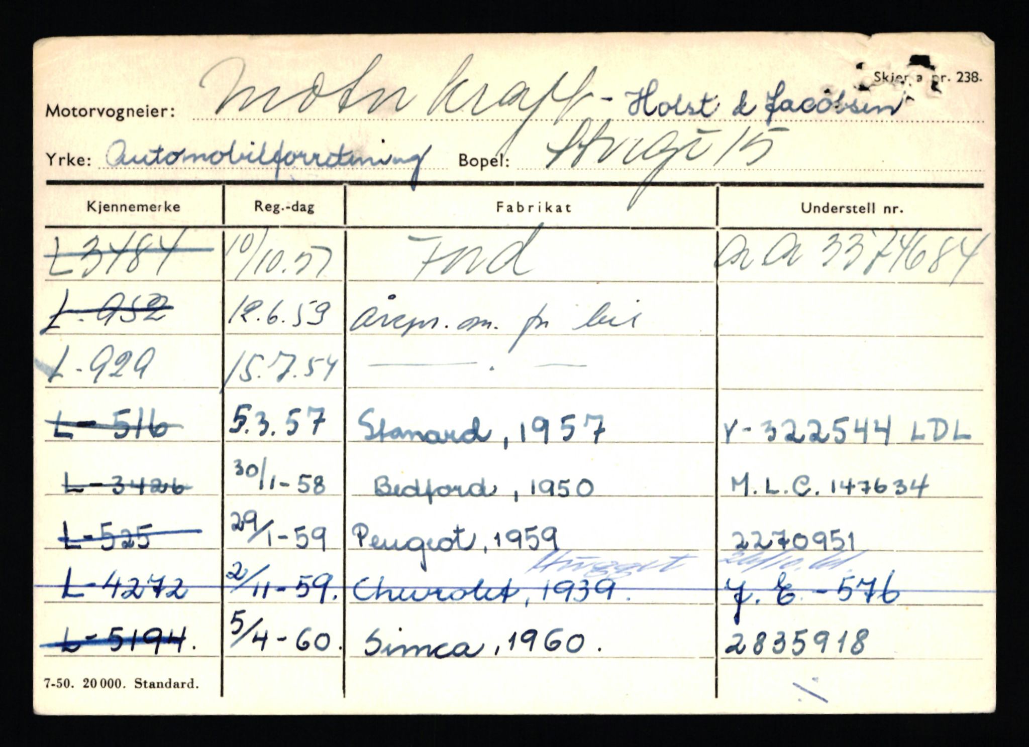 Stavanger trafikkstasjon, SAST/A-101942/0/H/L0025: Meling - Mygland, 1930-1971, s. 2470