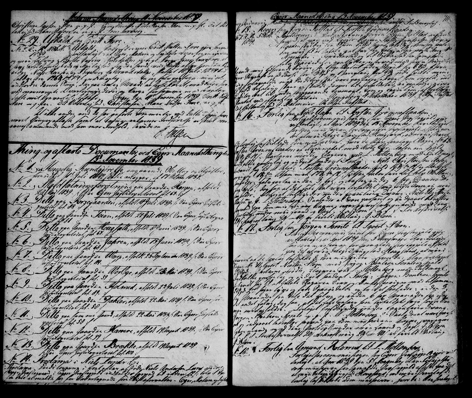 Eiker, Modum og Sigdal sorenskriveri, SAKO/A-123/G/Ga/Gaa/L0010b: Pantebok nr. I 10b, 1838-1840, s. 711
